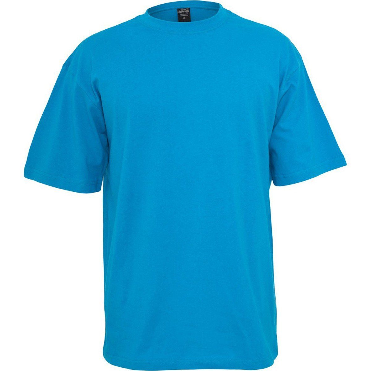 Herren Shirts Urban Classics Plus Size Rundhalsshirt Übergrößen Herren T-Shirt türkis Urban Classics