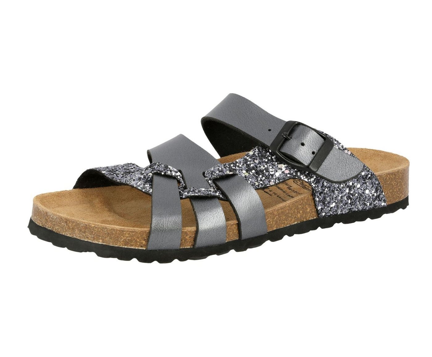 Lico Pantolette Bioline Gleam - anthrazit Pantolette
