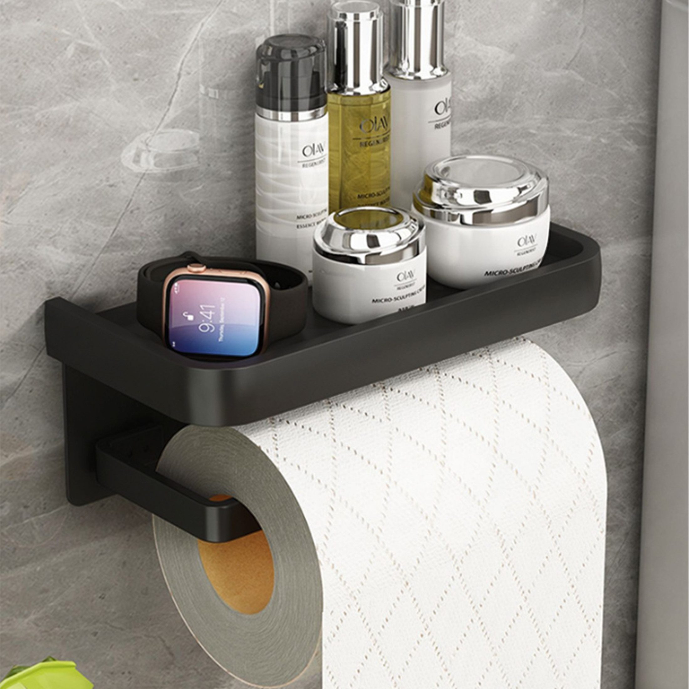 YINDN Toilettenpapierhalter Wandmontage Papierhalter, WC Klopapierhalter, günstig online kaufen