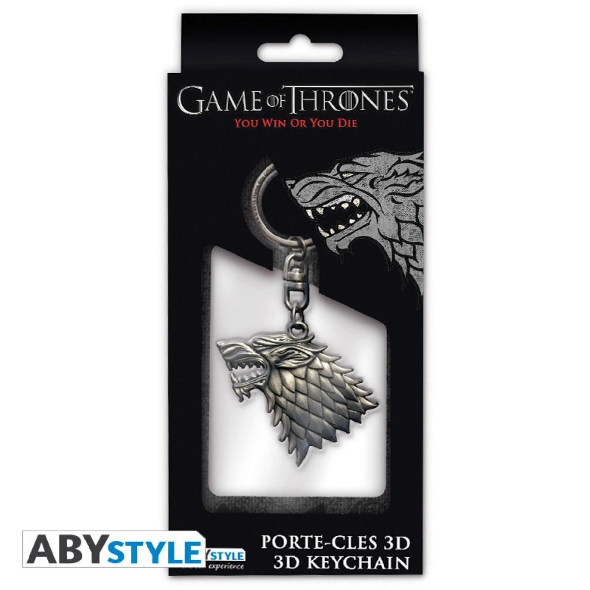 ABYstyle Schlüsselanhänger Game Of Thrones Keychain 3D "Stark" günstig online kaufen