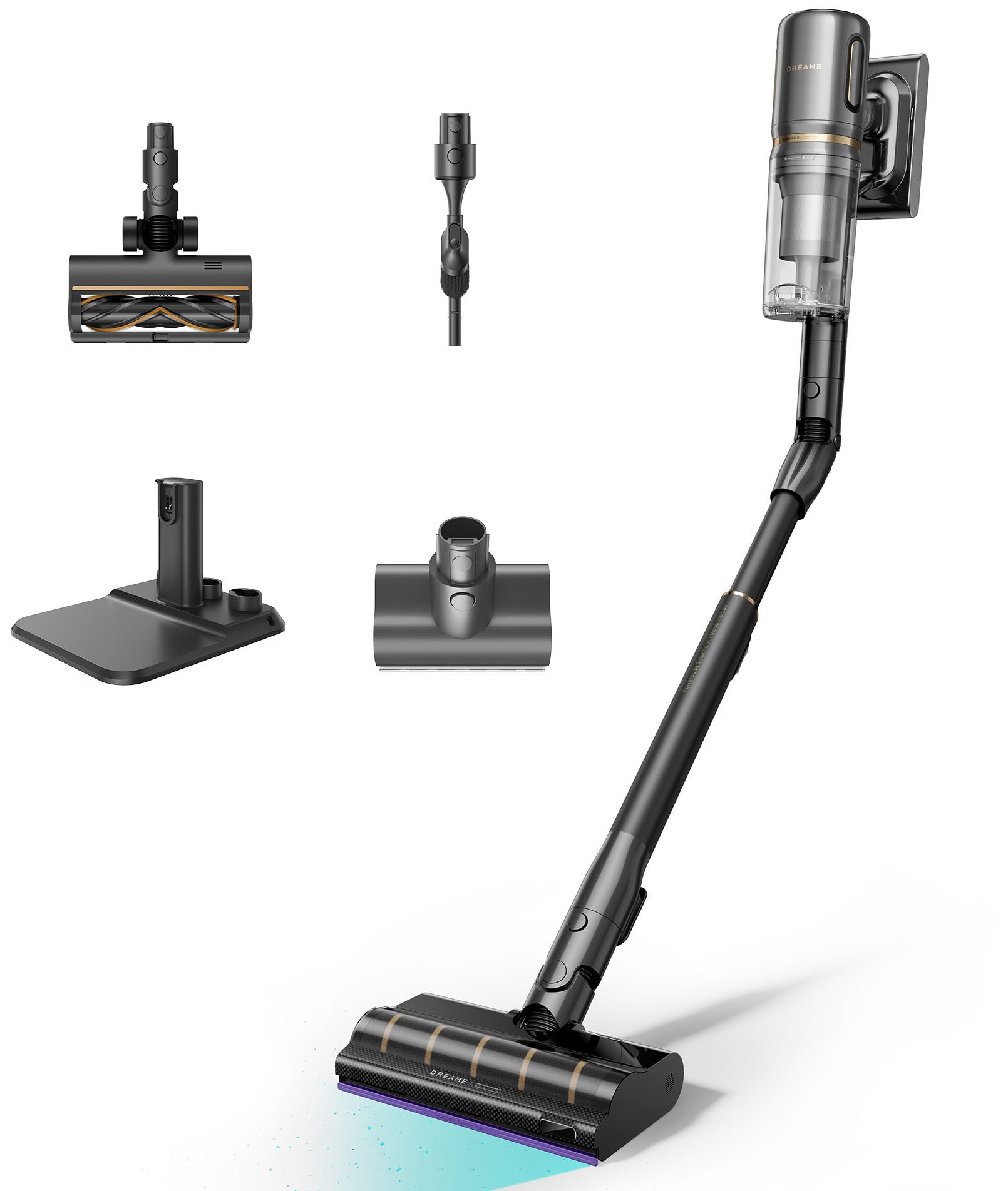 Dreame Akku-Stielstaubsauger V20 Pro, 610 W, beutellos, kabellos mit Lithium-Ionen Akku, mit 90 Minuten Laufzeit