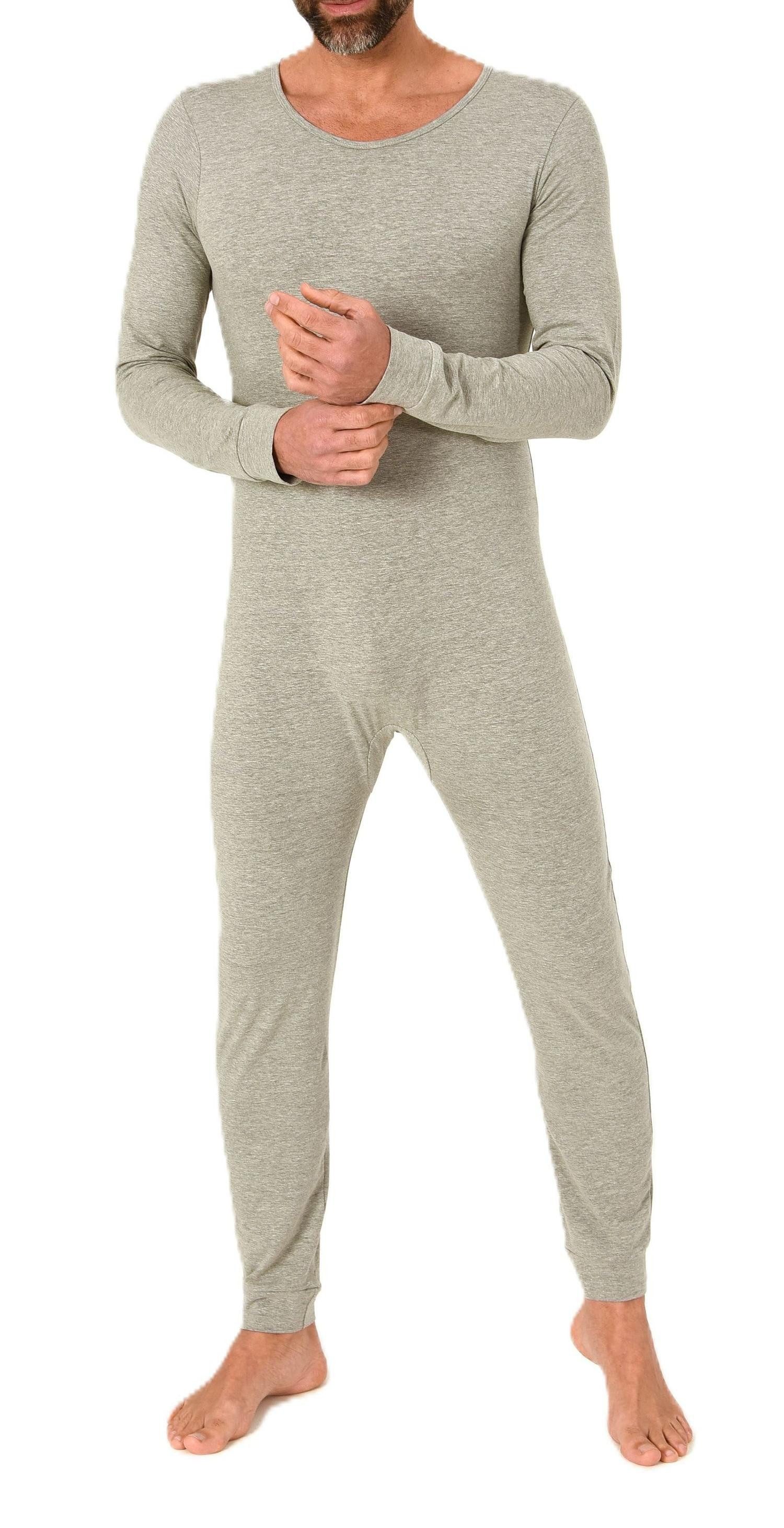 Normann Pyjama Pflegebody langarm – UNISEX – Einteiler mit Reißverschluss am Rücken