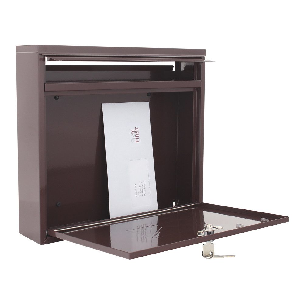Profirst Briefkasten Profirst Mail PM 460 Briefkasten (Farbe: Braun) – Bild 3 von 5