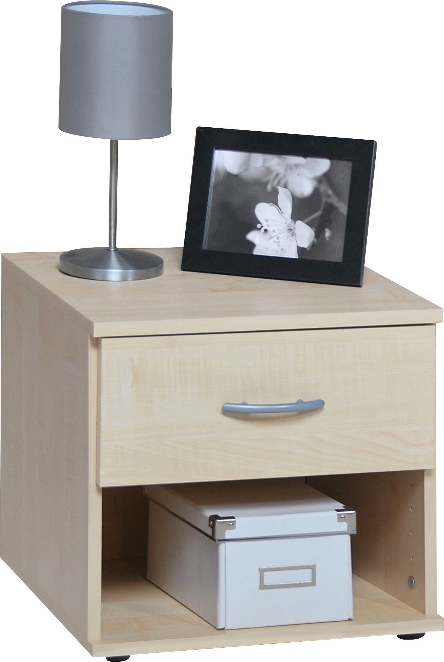 VOGL Möbelfabrik Container Barrie, Bürocontainer, Nachtschrank, mit Schubladen & Füßen (1-St) verschiedene Ausführungen, Höhe 37 cm, Made in Germany