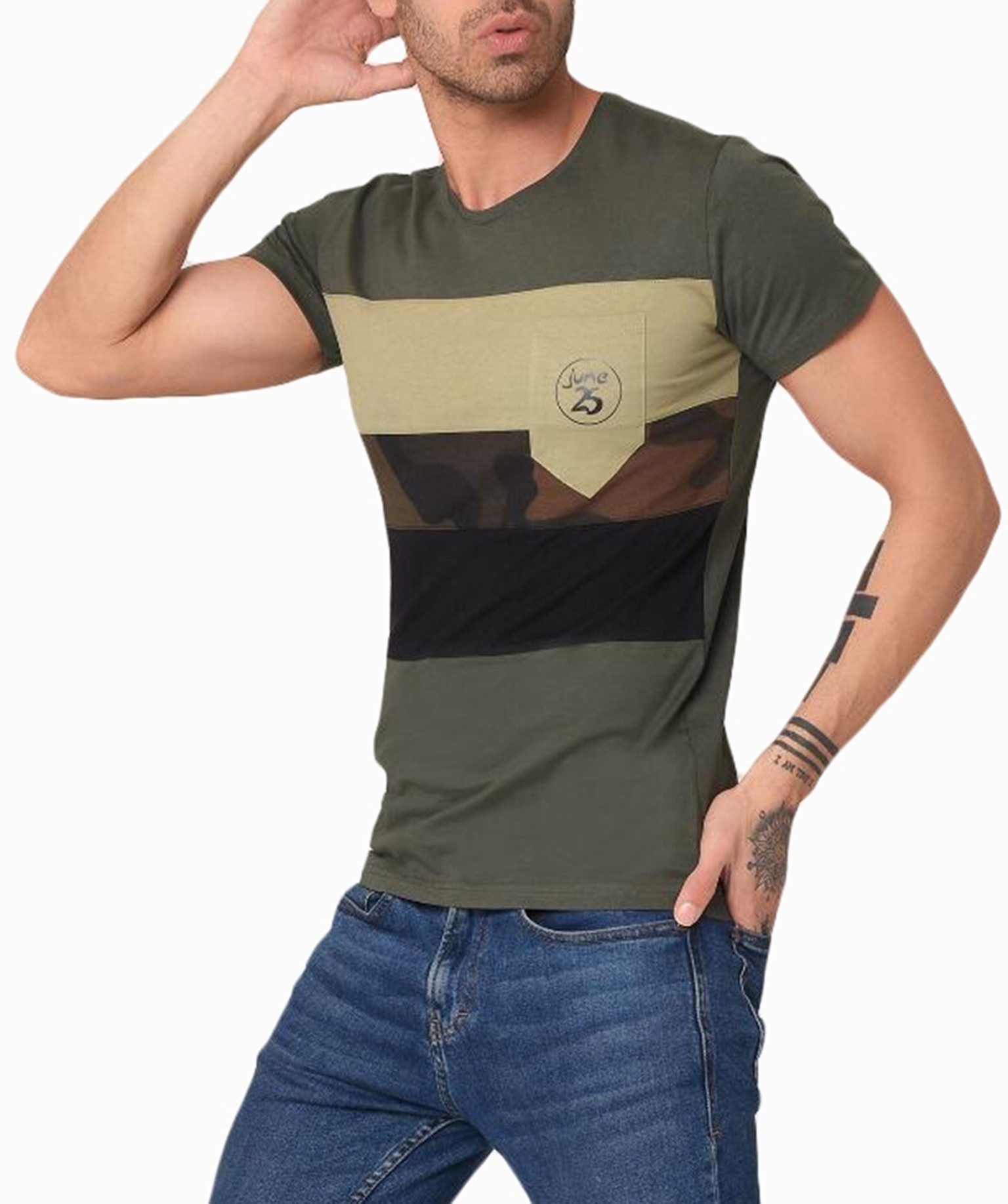 Megaman Jeans T-Shirt Megaman Jeans Herren T-Shirt