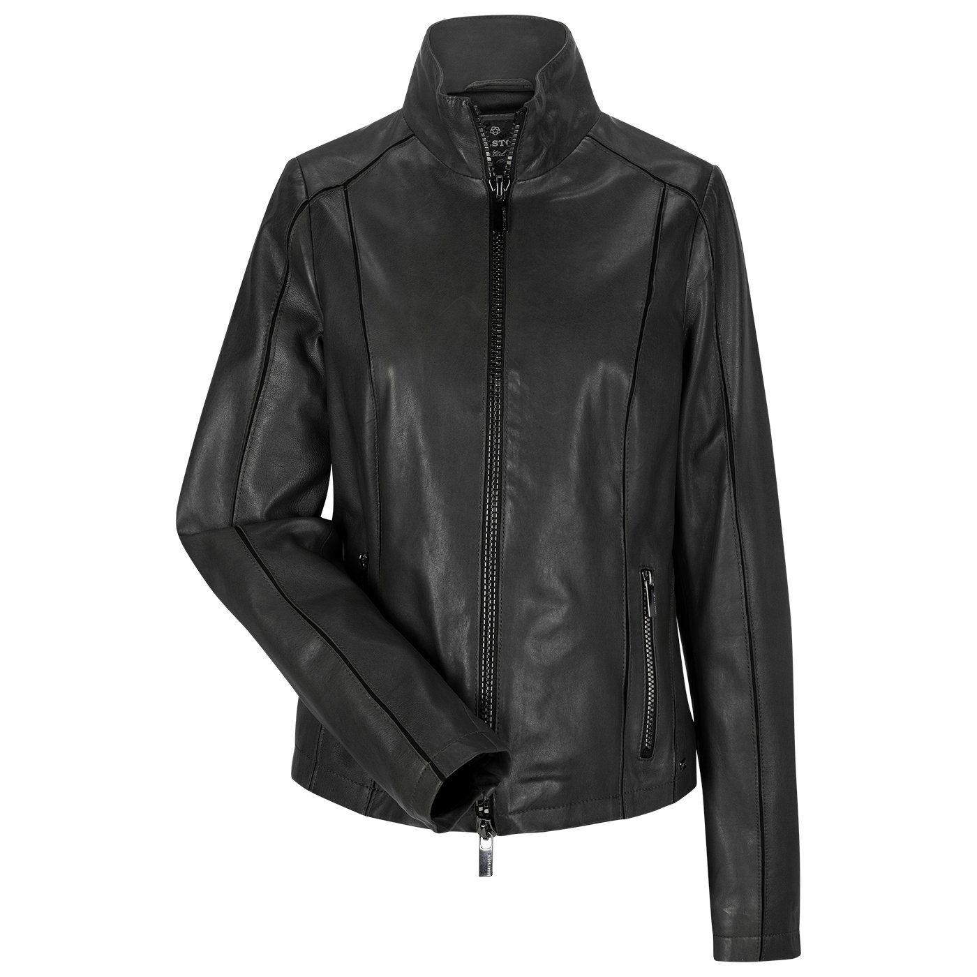 Milestone Lederjacke Gloria mit Jersey-Kombitation aus Lammnappa Leder günstig online kaufen