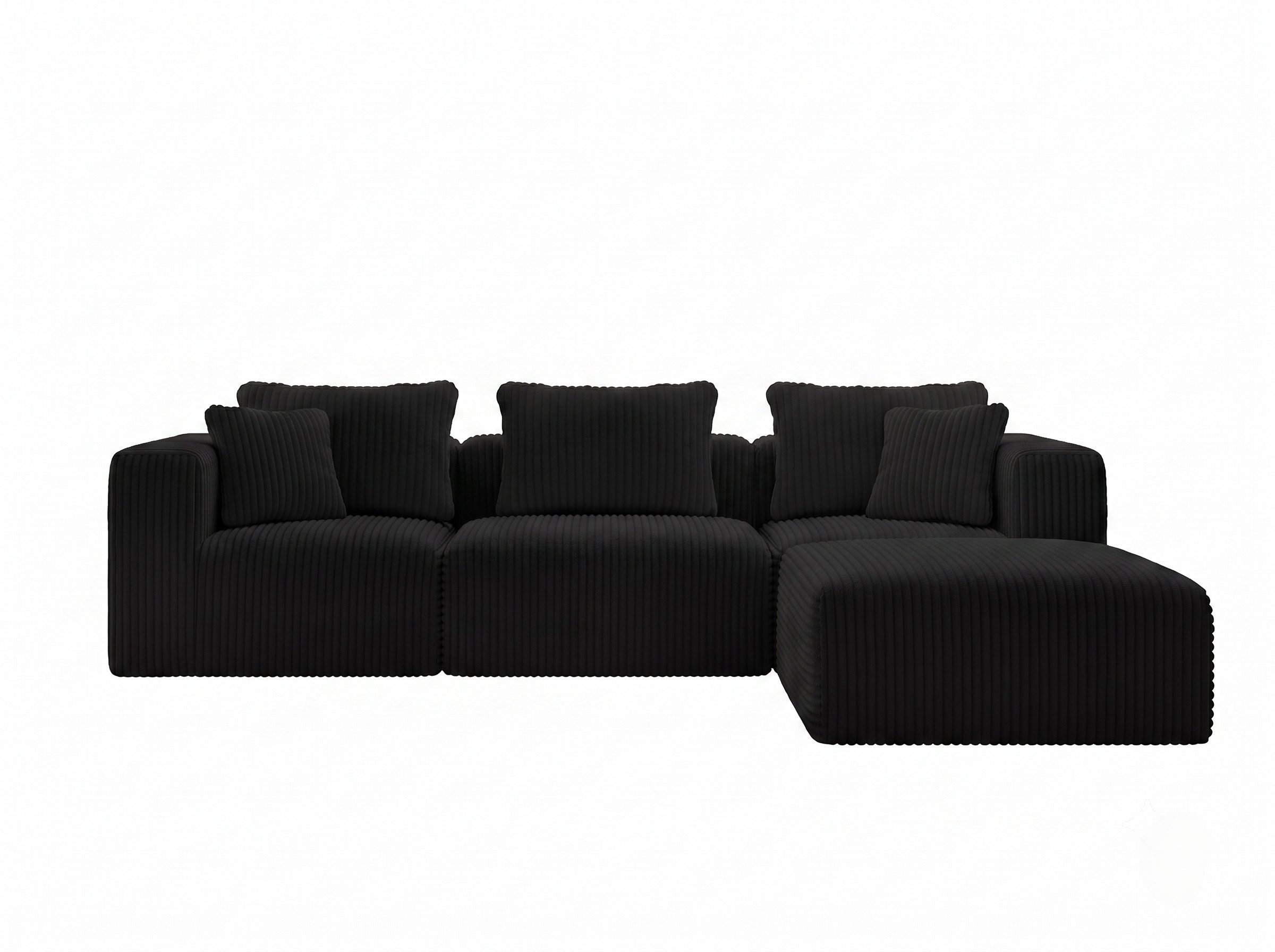 Novilla Ecksofa Modulares Ecksofa, Wolken-Sofa mit Smarts Coil®-Unterstützung, 1 Teile, für Wohnzimmer, Wohnung und Schlafzimmer, Keine Montage erforderlich