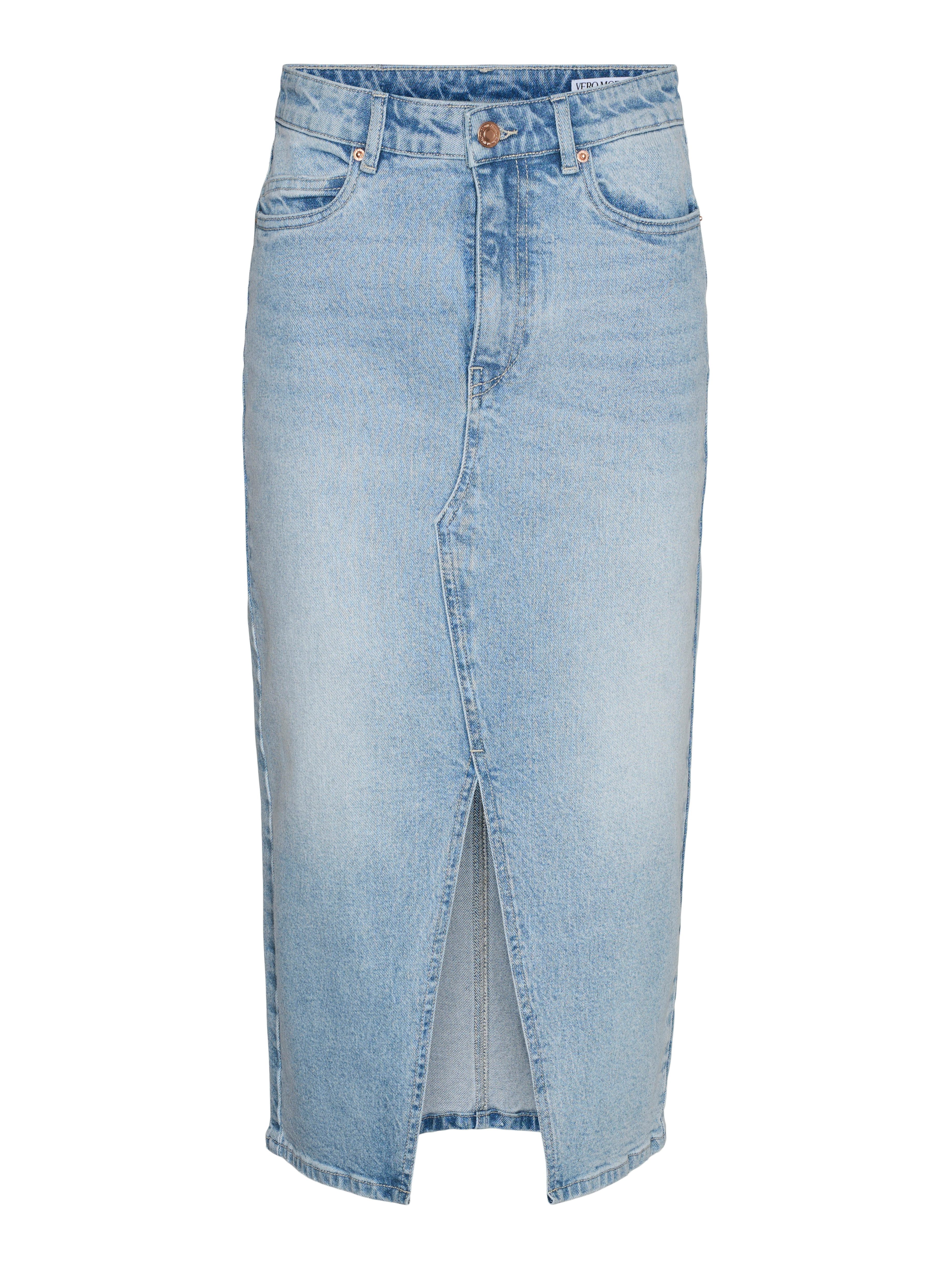 Vero Moda Maxirock VMVERI HR CALF DENIM SKIRT GA NOOS