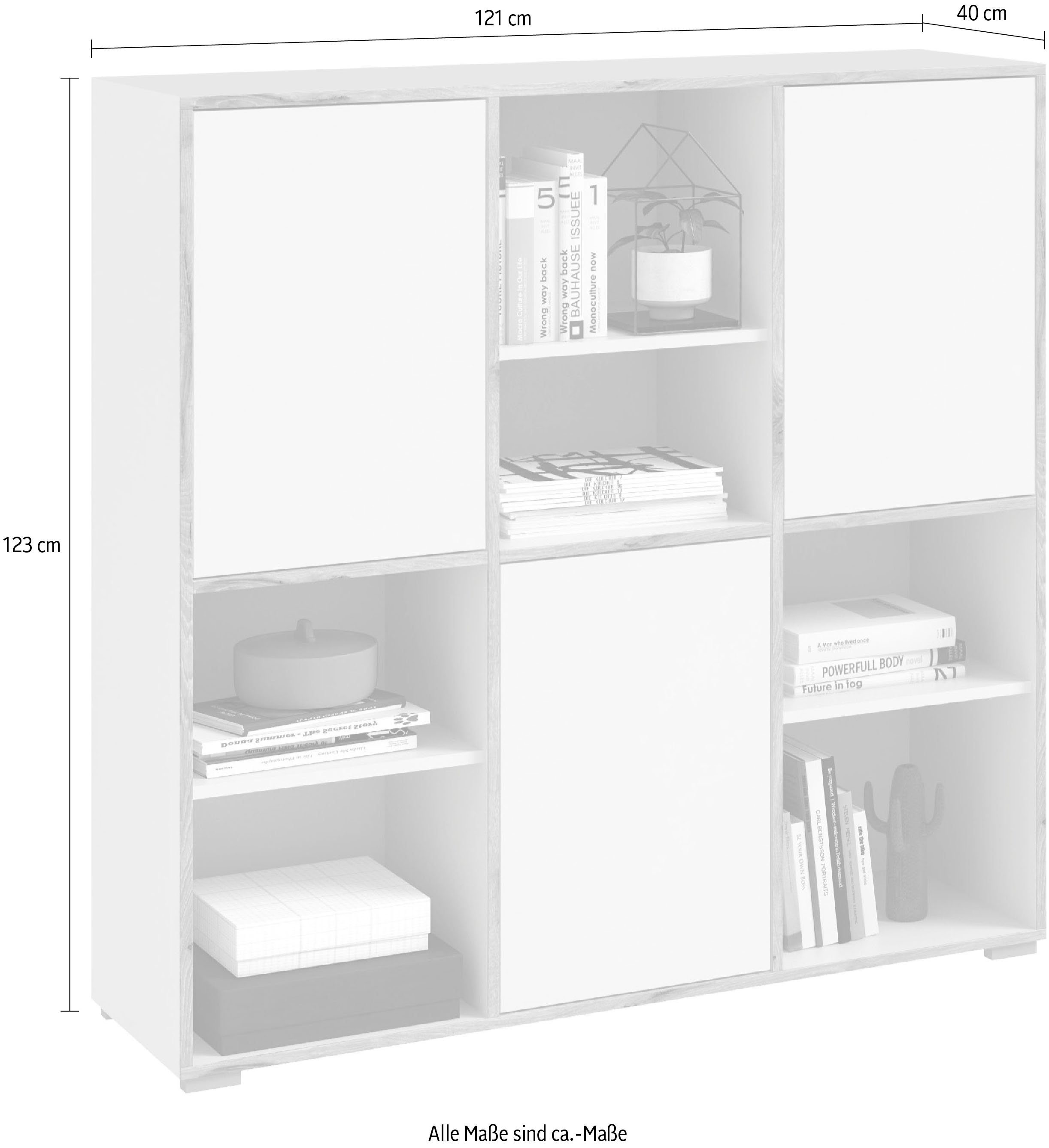 Höhe cm INOSIGN Highboard Falun, 123