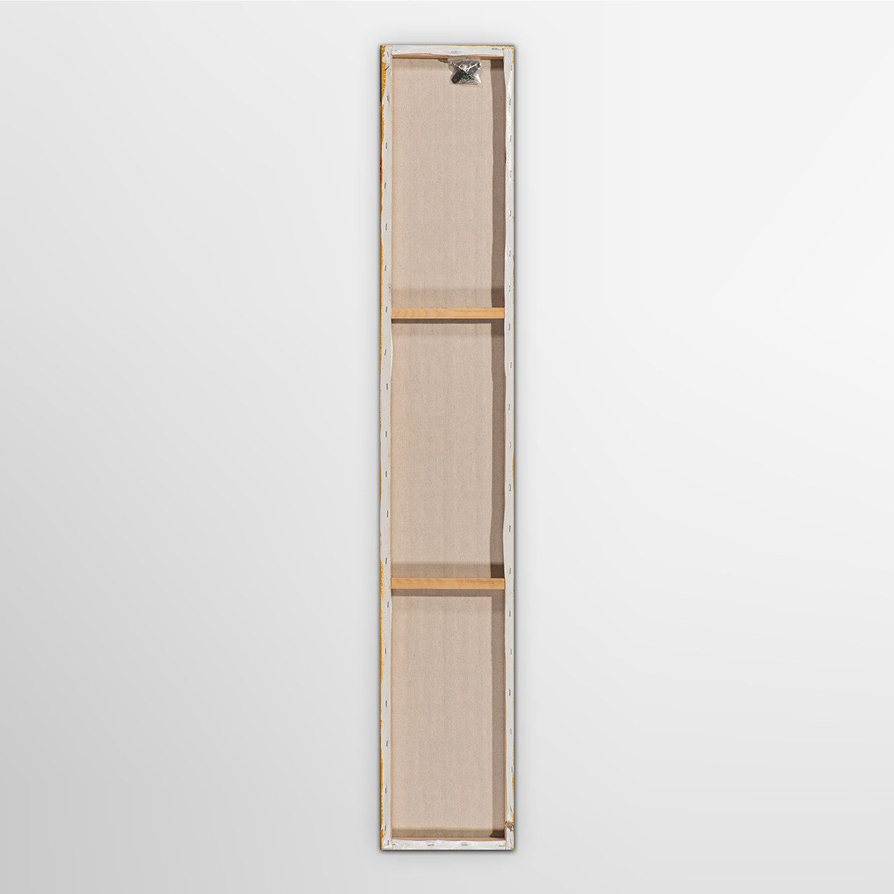 ArtUniverse Gemälde Schlanke Harmonie in Türkis 25 x 150 cm, Abstrakt