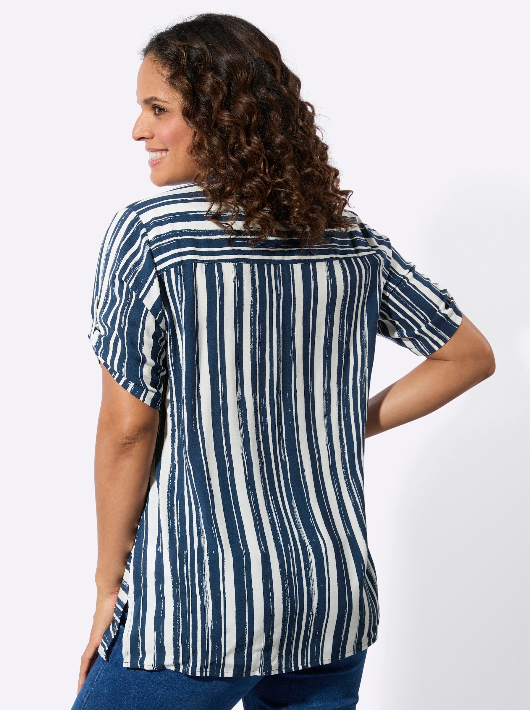 Witt Klassische Bluse Longbluse Kurzarm günstig online kaufen