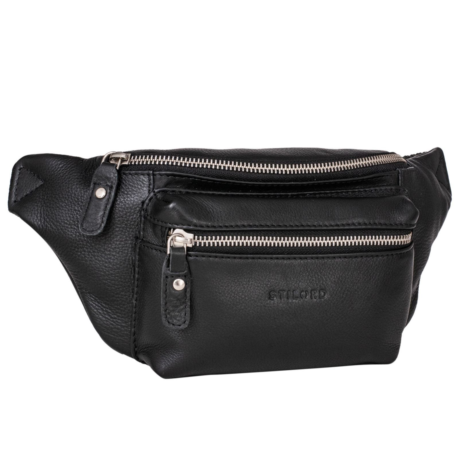 Bauchtasche "Portland" Moderne Gürteltasche Leder für Damen und Herren