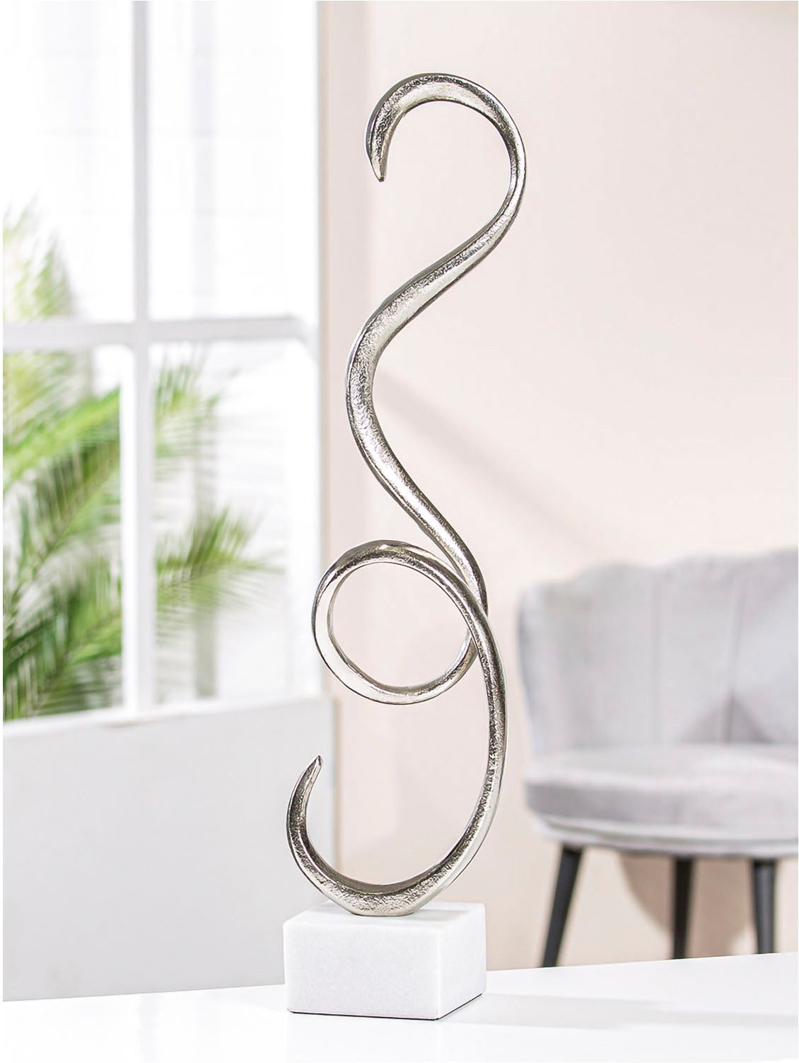 Casablanca by Gilde Dekoobjekt "Spiral" auf Marmor Base (1 St)