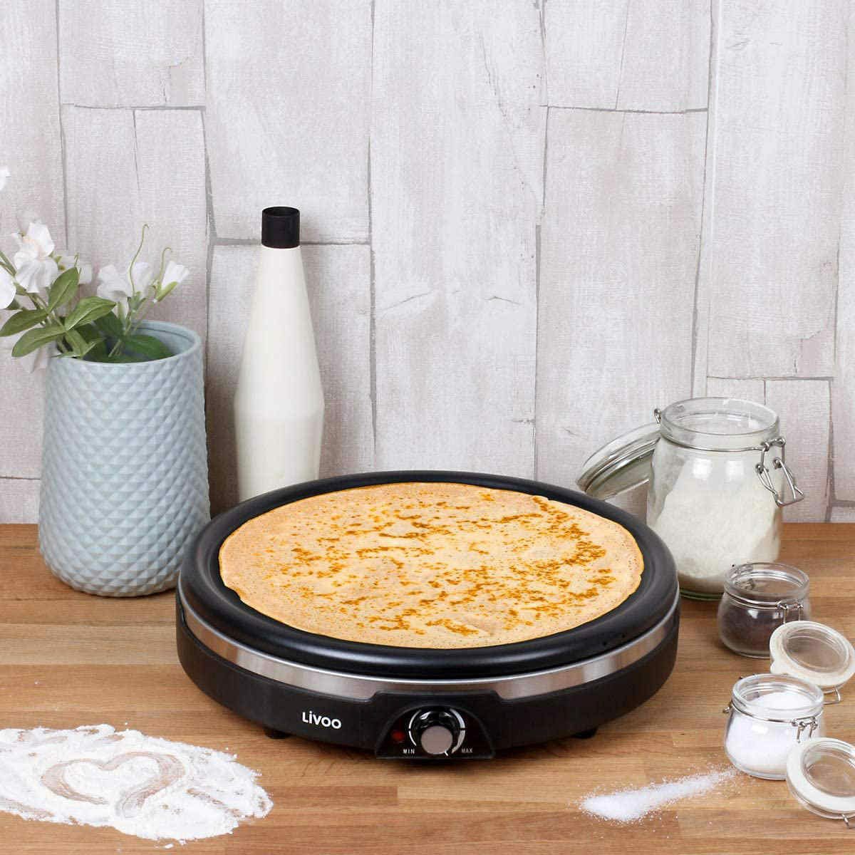 LIVOO Crêpesmaker DOC239 mit 38 cm Backfläche, 1350 W