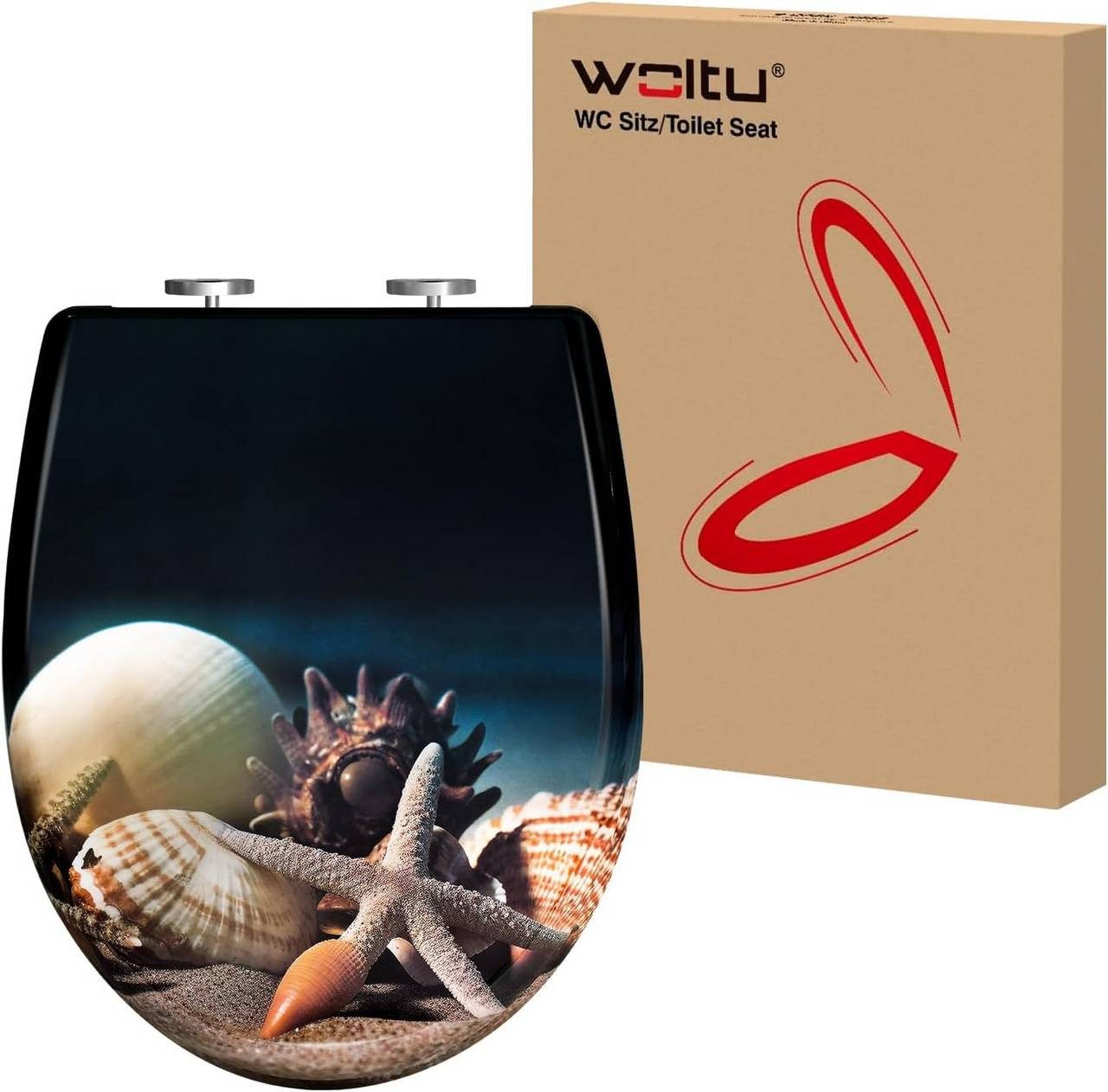 Woltu WC-Sitz (1-St), Toilettensitz, magnetisch, Toilettendeckel günstig online kaufen