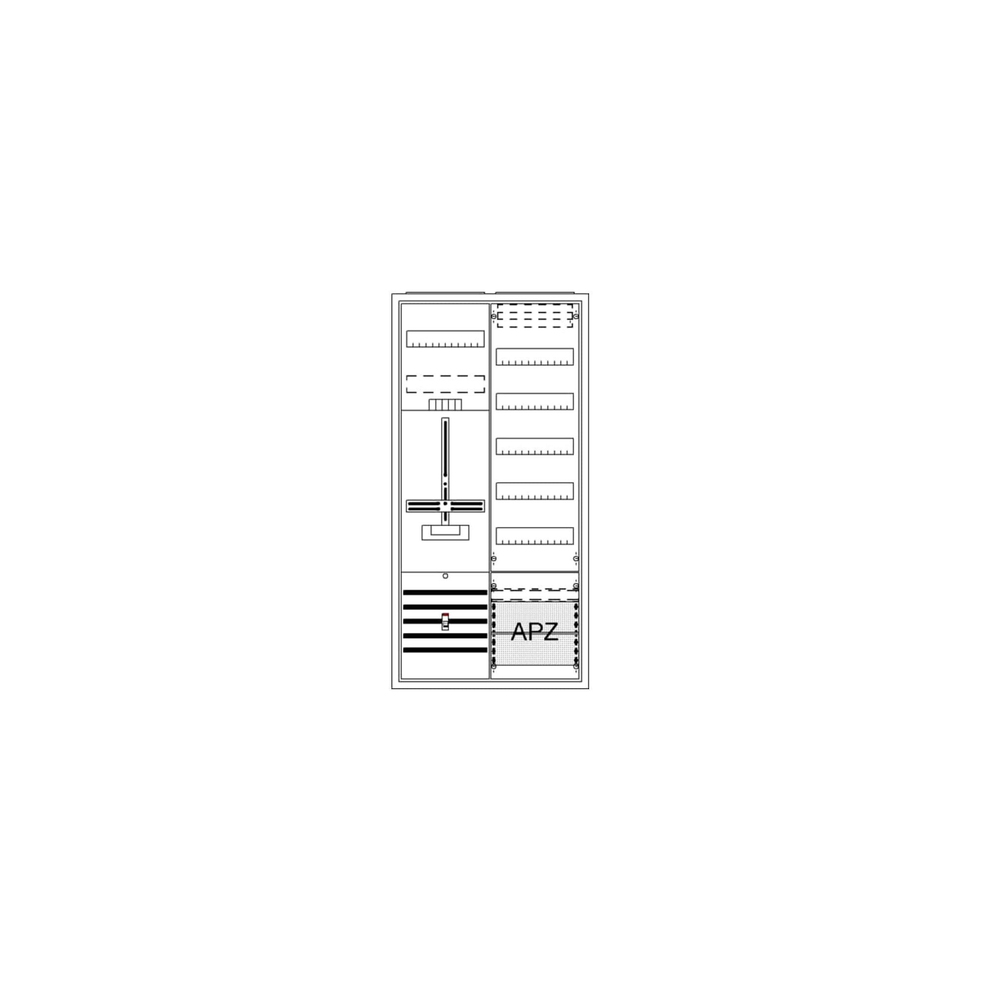Striebel & John Stromverteiler Striebel&John Komplettschrank AP3Pkt.A271Z1V5A2 DA27CB
