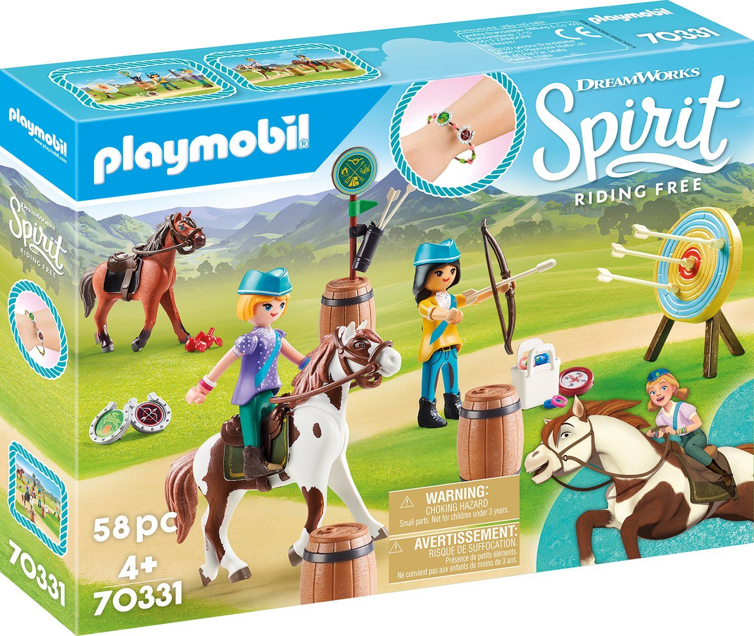 Image of Playmobil® Konstruktions-Spielset »Abenteuer im Freien (70331), Spirit Riding Free«, Made in Europe