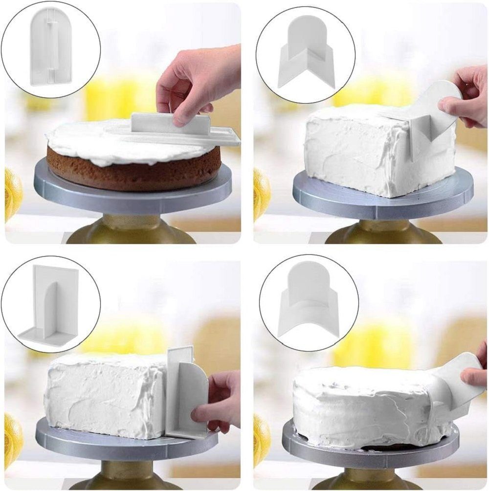 Fondant für 6-Teiliges Kuchen NUODWELL Glätter Tortenwerkzeug