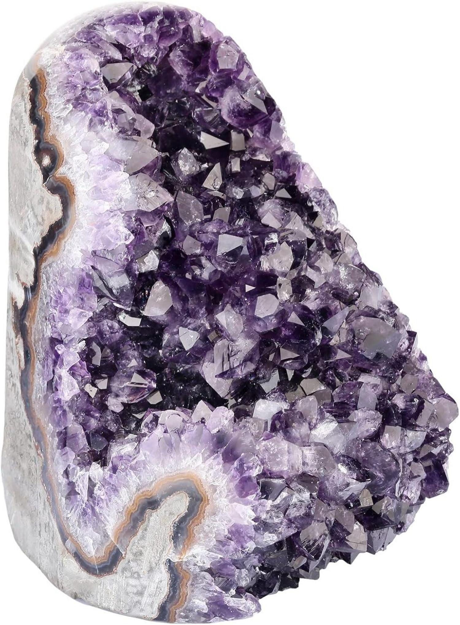 Edelstein Natürlicher Amethyst Kristall Cluster Stein Deko Druse 1200g-1500g