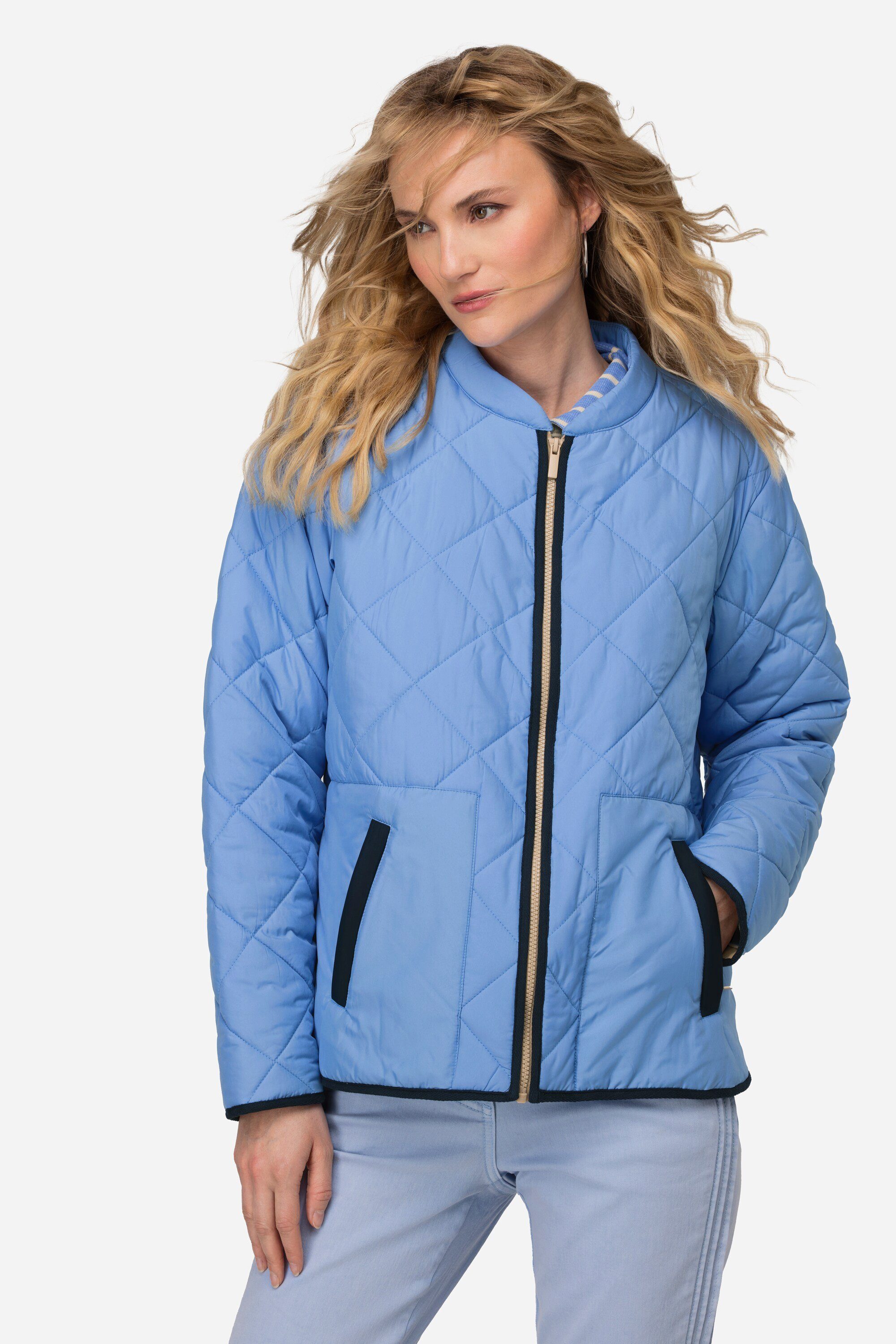 Laurasøn Jackenblazer Steppjacke wasserabweisend Stehkragen Zipper