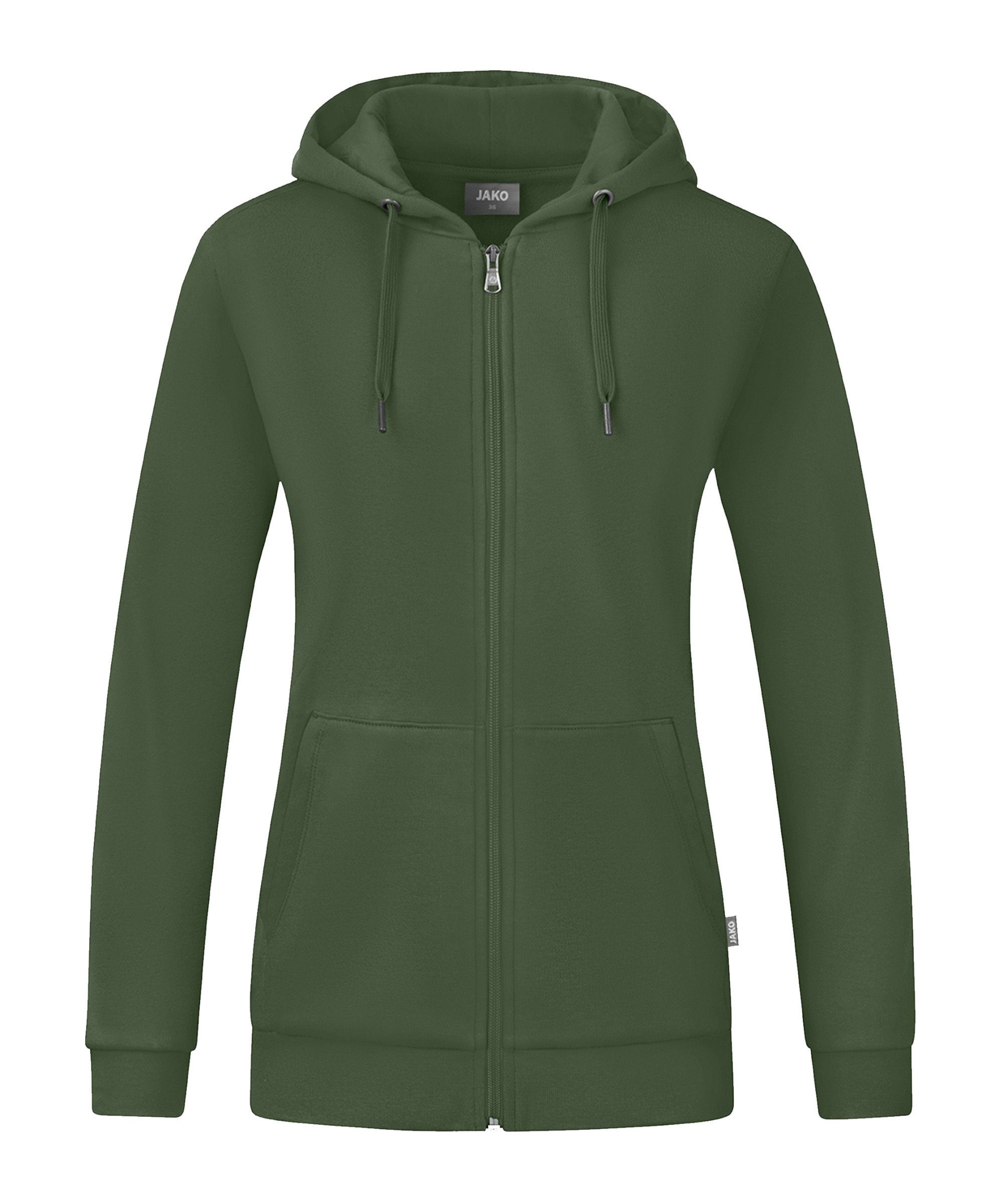 Jako Trainingsjacke Organic Kapuzenjacke Damen gruen