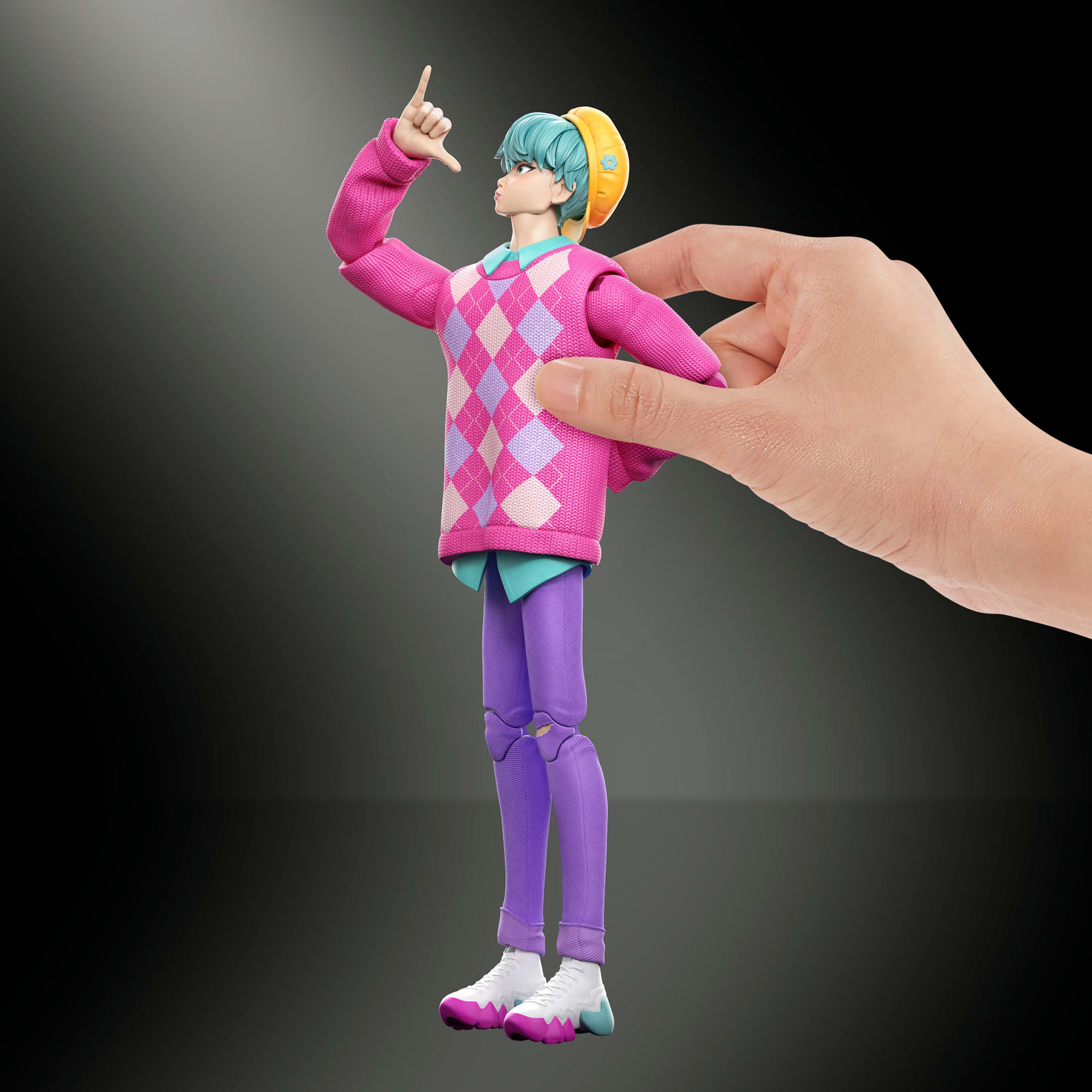 Mattel® Actionfigur KPop Demon Hunters Saja Boys Baby-Actionfigur Soda Pop, beweglich – Bild 5 von 5