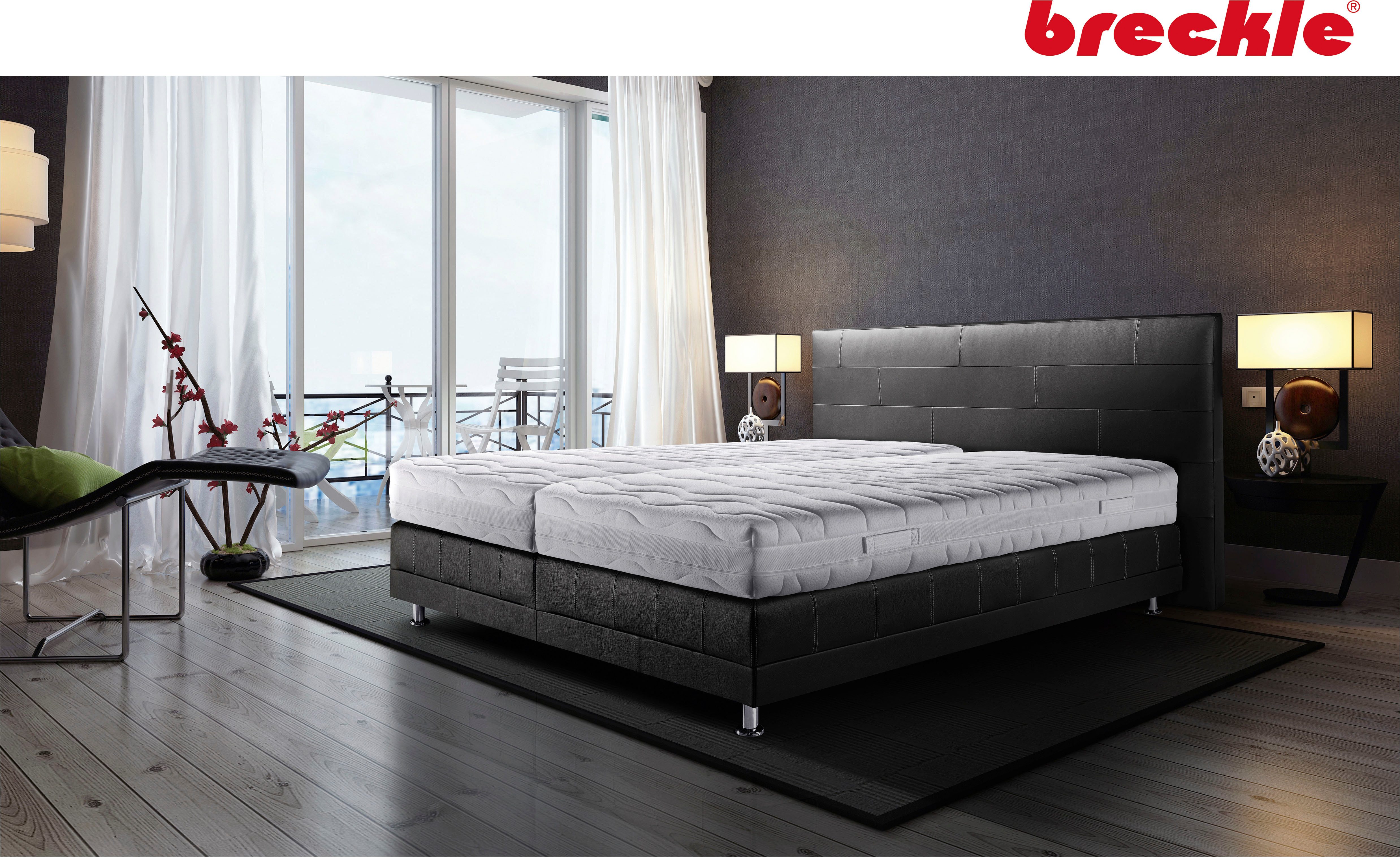 Kaltschaummatratze Pro Body S 592, 7 Zonen Matratze 90x200 cm, 140x200 cm, Breckle, 22 cm hoch, & weitere Größen, Matratze H2/H3, ergonomisch, atmungsaktiv