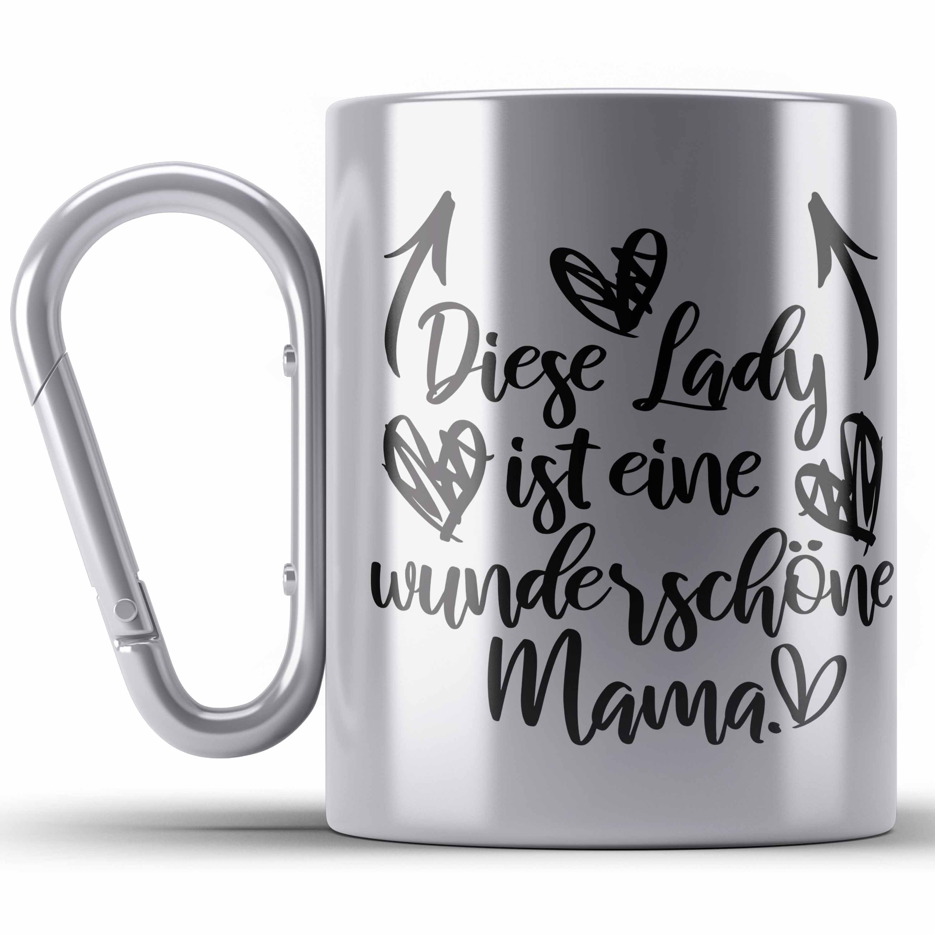 Trendation Thermotasse Wunderschöne Mama Geschenk Edelstahl Tasse mit Spruch Edelstahl Edelst