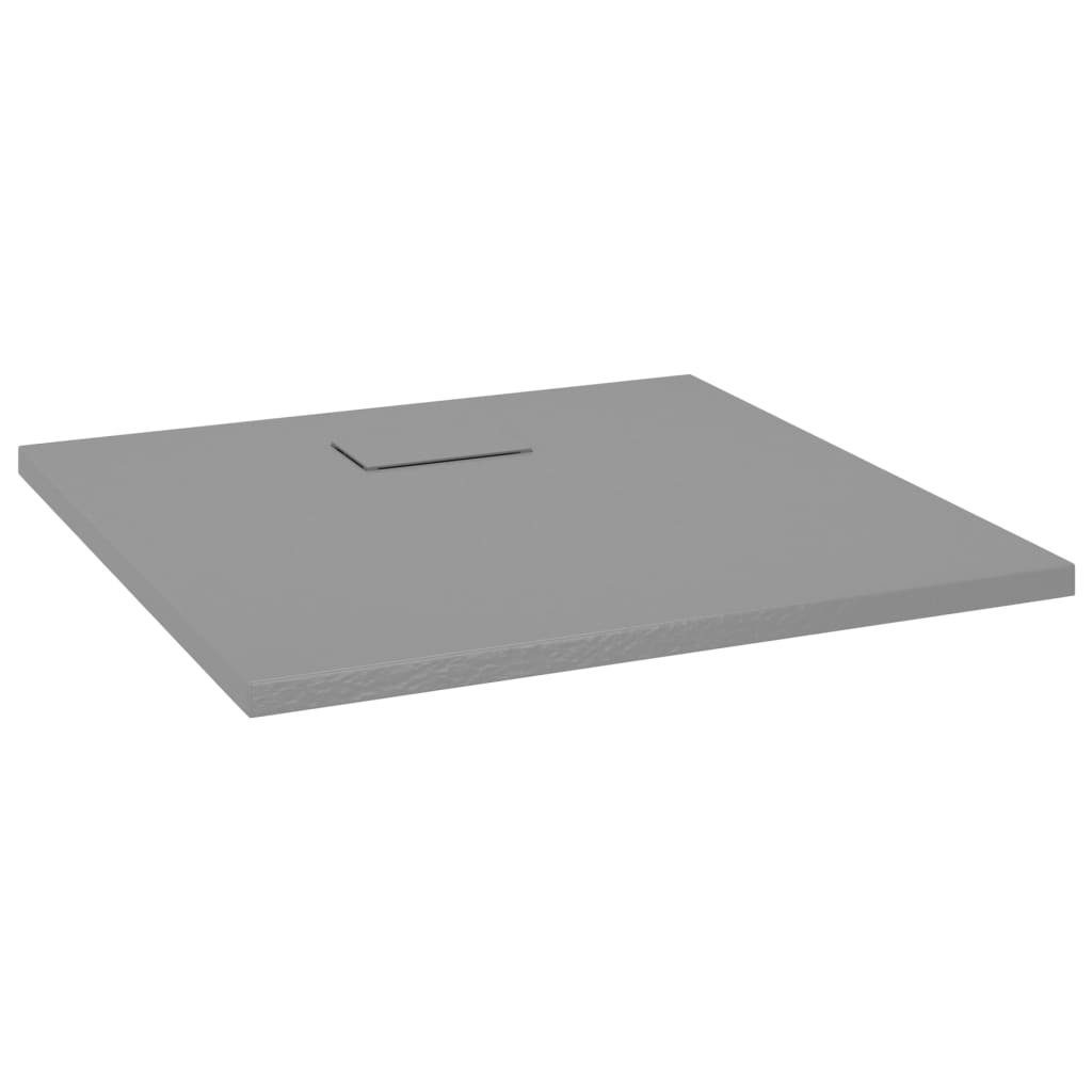 vidaXL Duschwanne 90 x 90 cm Duschwanne SMC Kunststoff faserverstärkt Grau 90x90 cm, Quadratisch