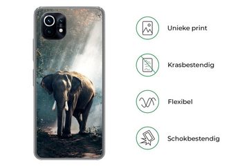 MuchoWow Handyhülle Elefant - Tiere - Licht - Wald - Natur - Wildtiere, Phone Case, Handyhülle Xiaomi Mi 11, Silikon, Schutzhülle