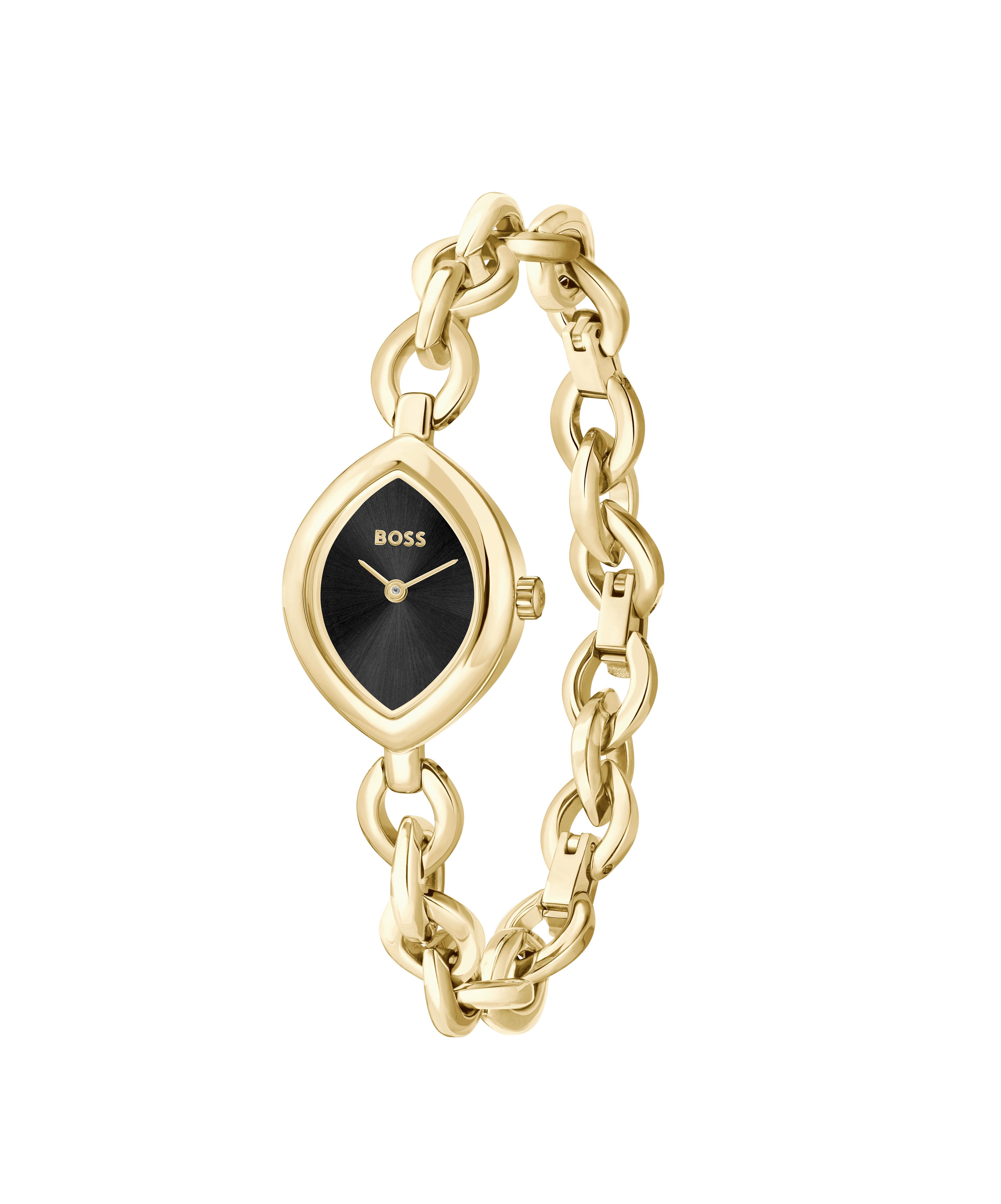 BOSS Quarzuhr FIORA 1502838, Armbanduhr, Damenuhr, Edelstahlarmband, analog