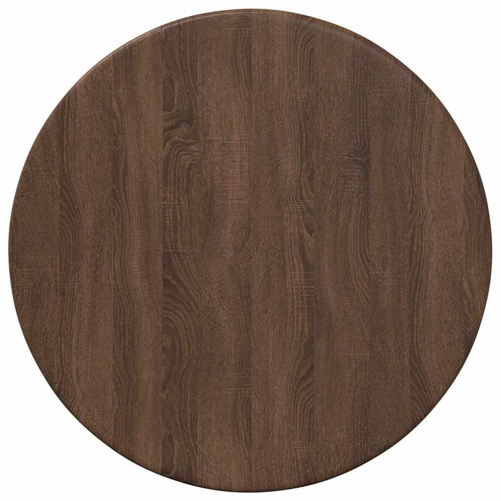 vidaXL Tischplatte Tischplatte Ø 30 x 1,5 cm Rund Holzwerkstoff Braun Eichen-Optik (1 St)