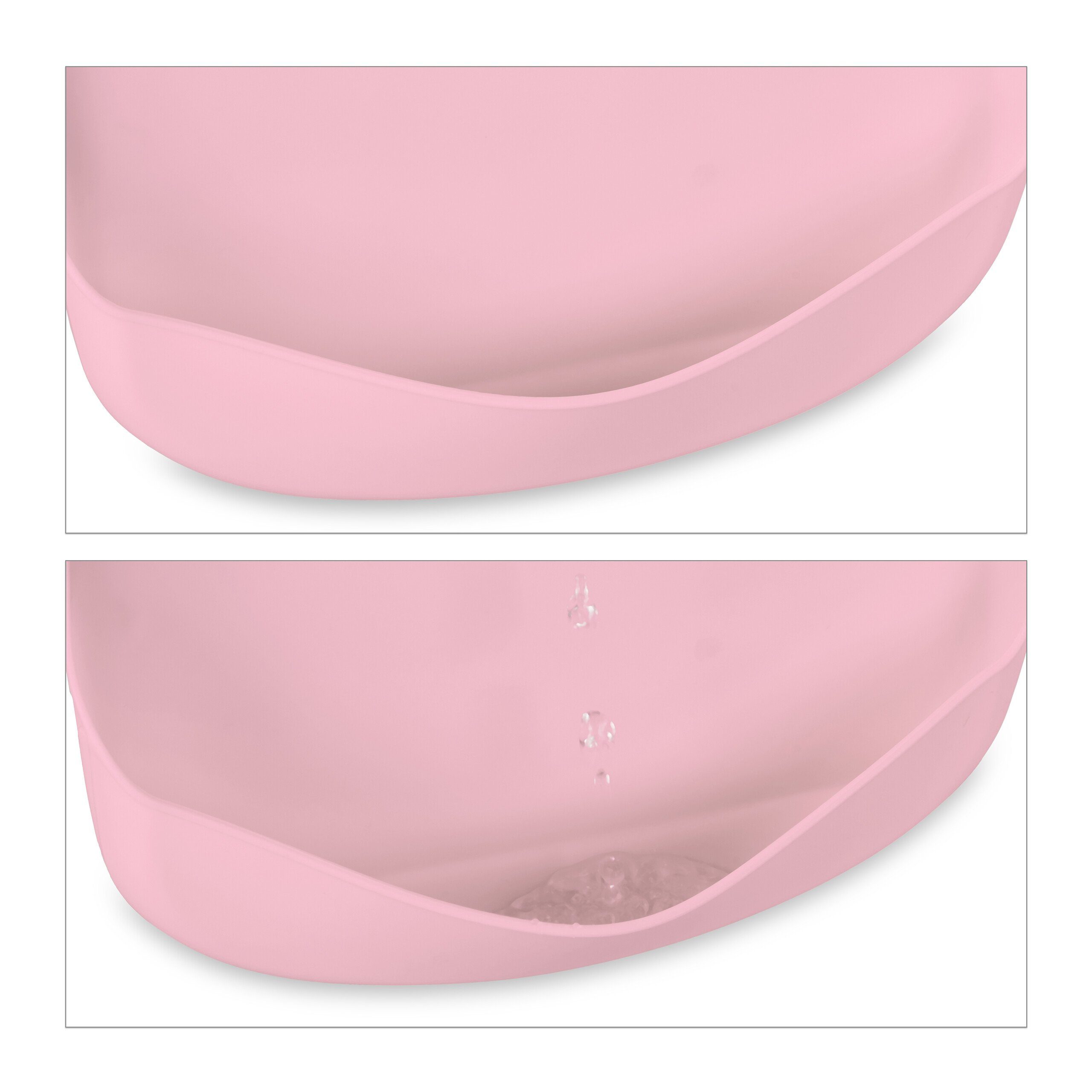 relaxdays Lätzchen Baby 2er Set, Rosa