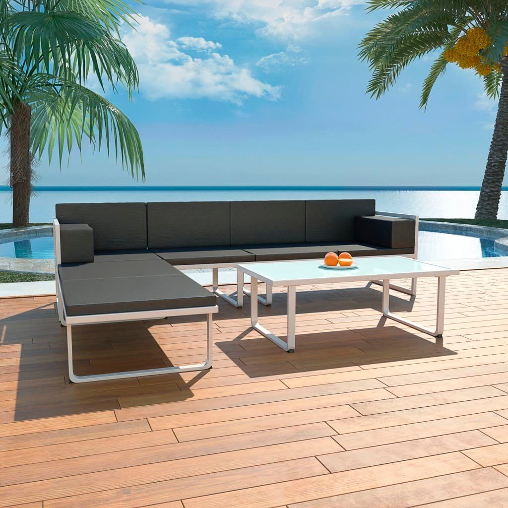 vidaXL GartenloungeSet »4tlg. GartenLoungeSet mit Auflagen
