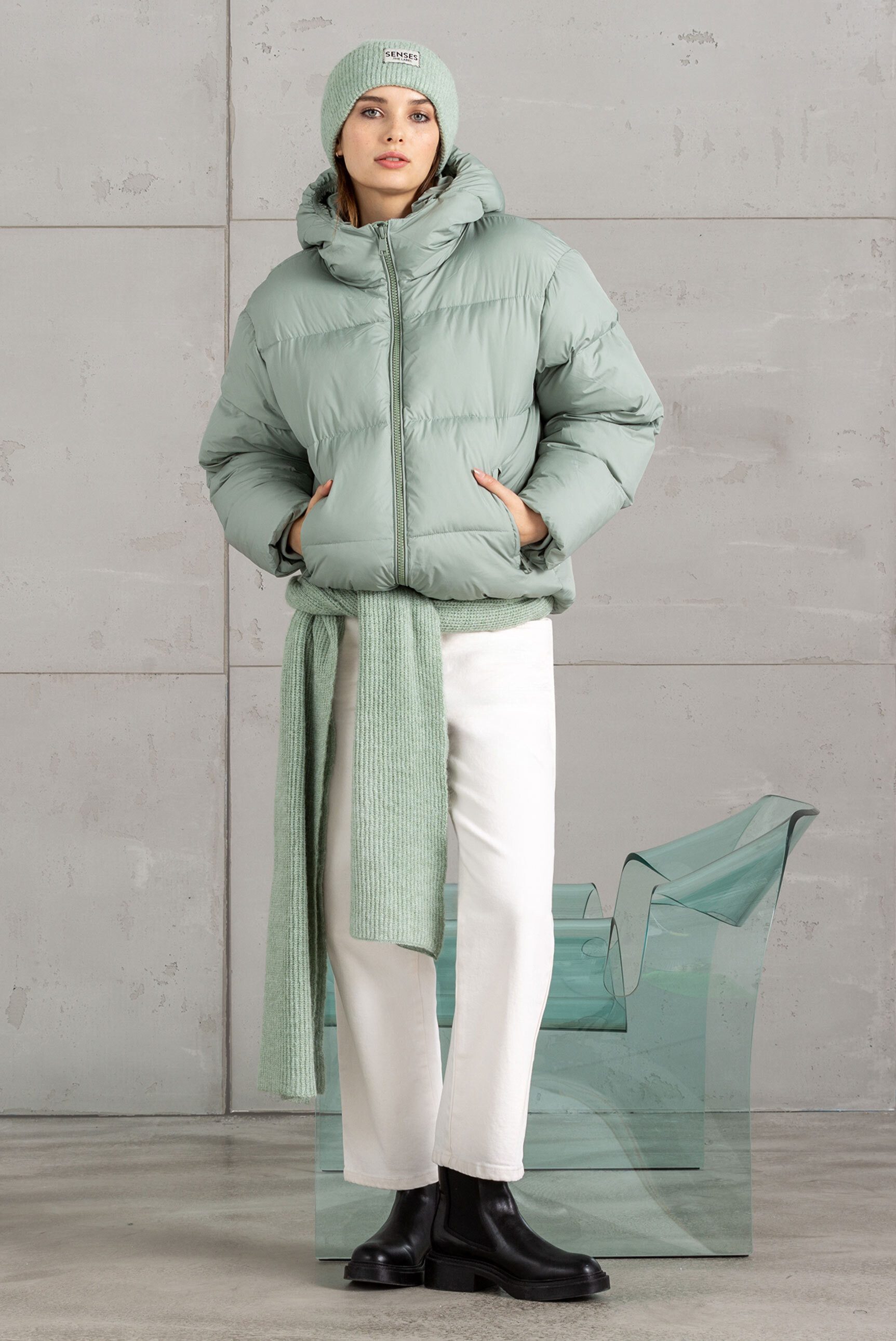 SENSES.THE LABEL Winterjacke mit elastischen Steppnähten