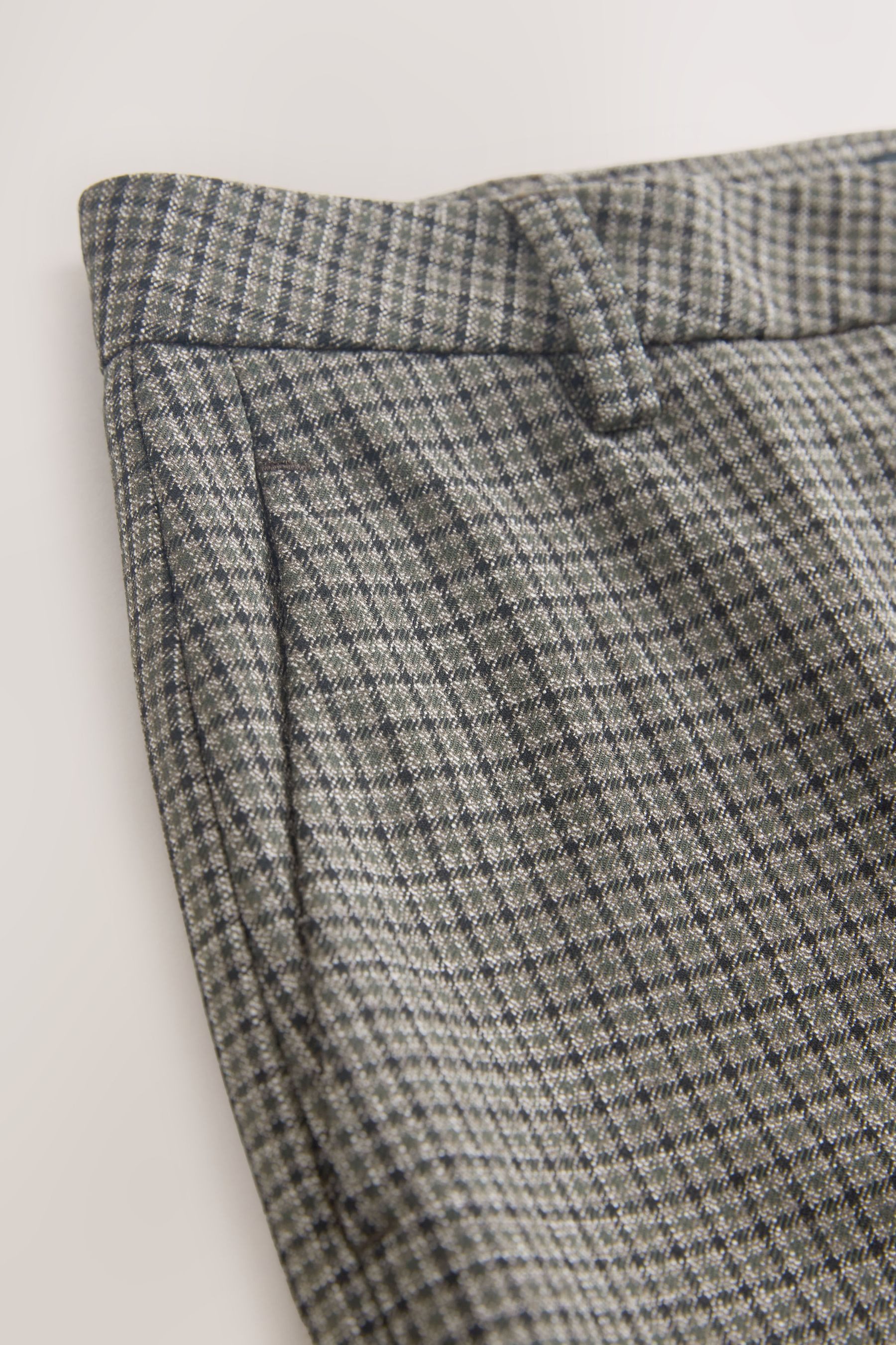 Next Anzughose Slim Fit Hose mit Karomuster, Kurzgröße (1-tlg) günstig online kaufen