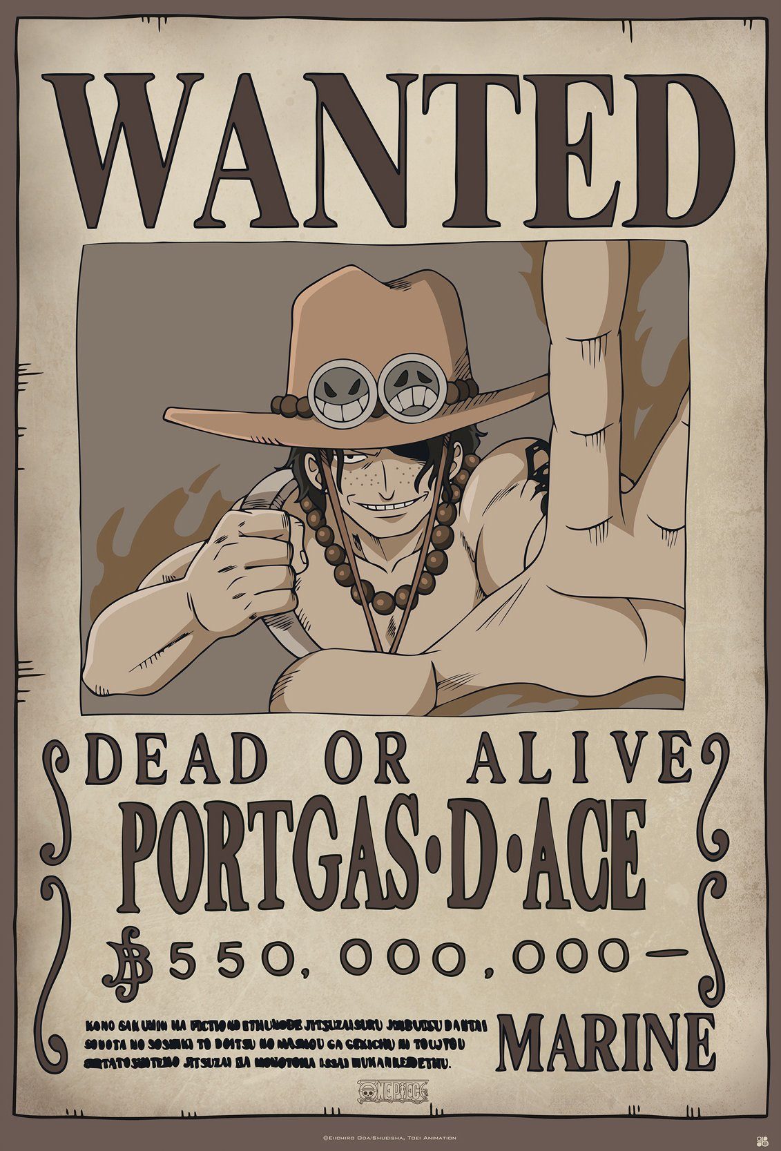 Close Up Poster One Piece Poster 4er Set Filmplakate Wanted 61 x 91,5 cm