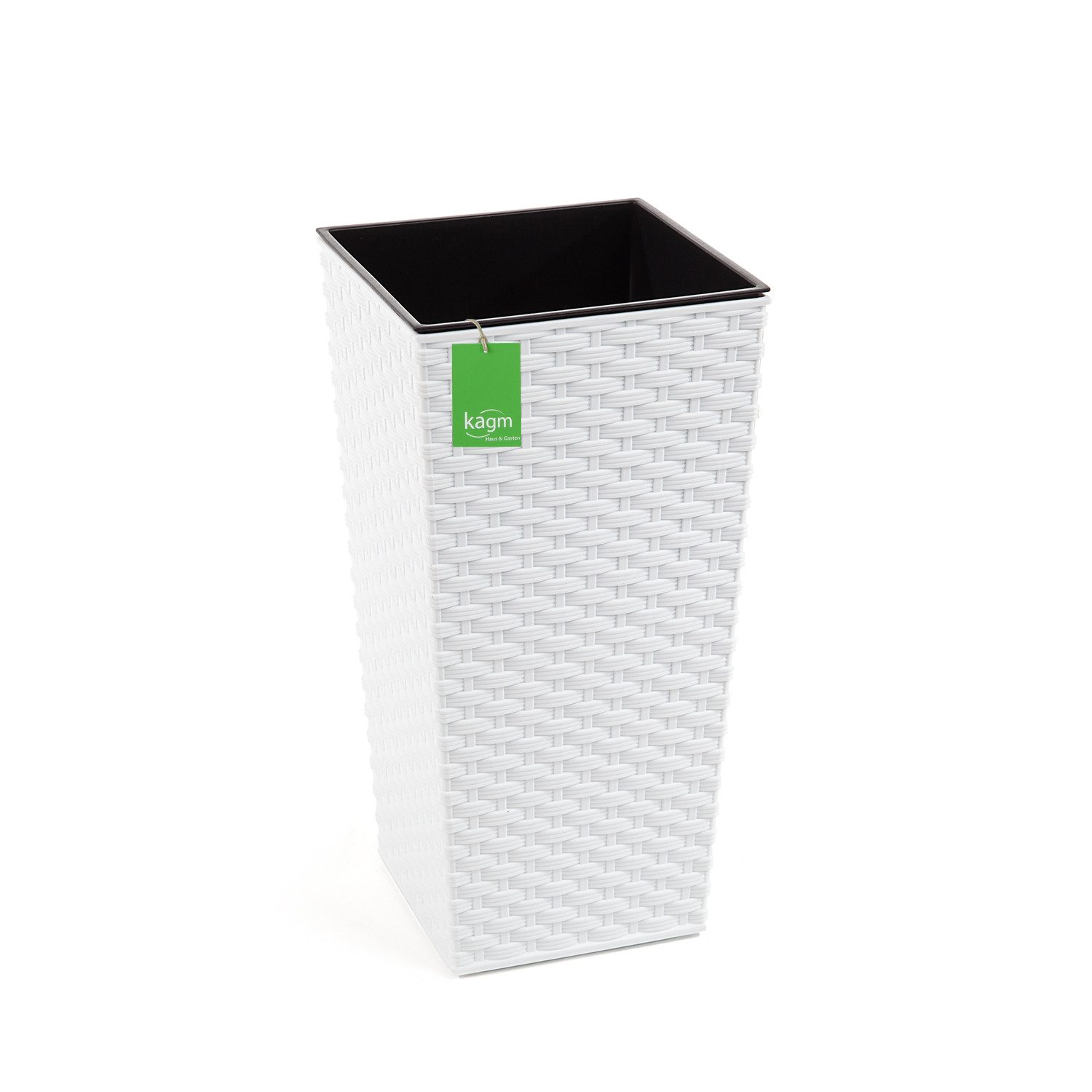 KAGM Pflanzkübel Blumenkübel Blumentopf in Rattan-Optik günstig online kaufen