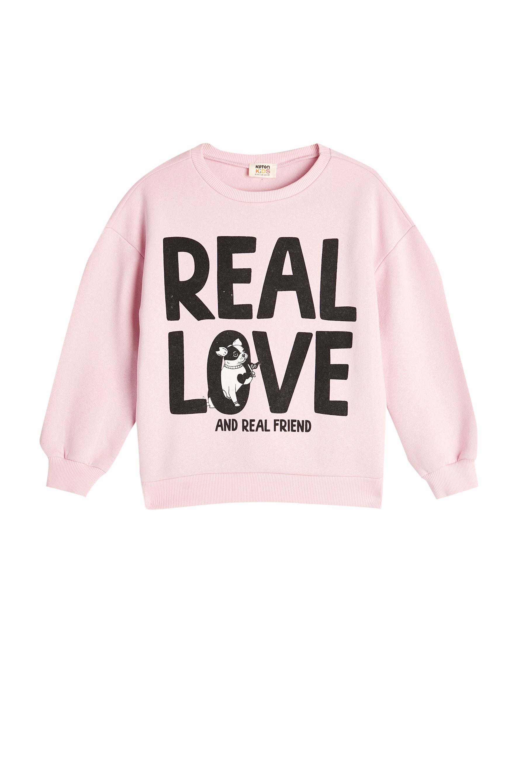 Koton Sweatshirt Standkragen Mit Aufdruck