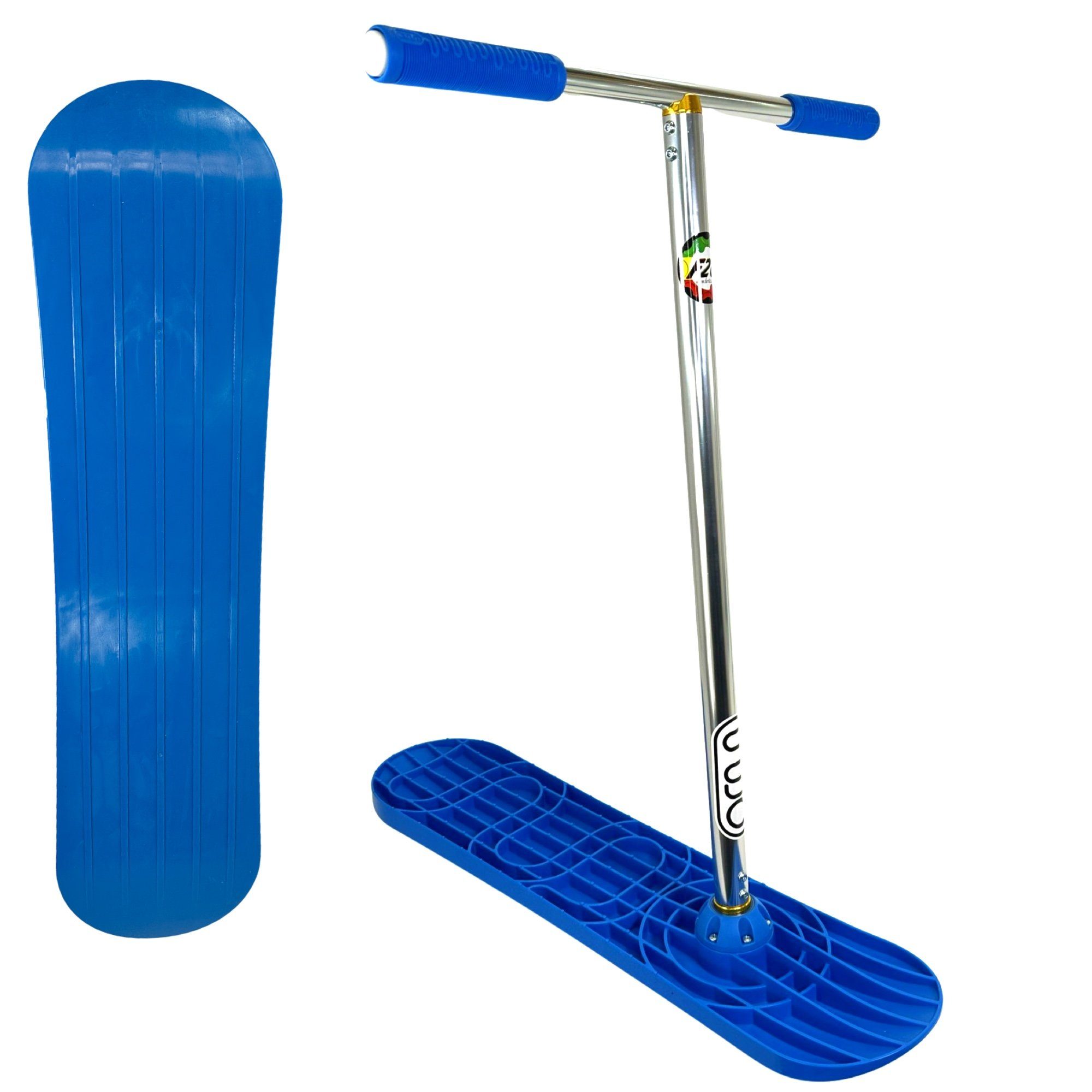 INDO Indo H=76cm Stuntscooter Stunt-Scooter Schnee Pro Snowscooter Blau