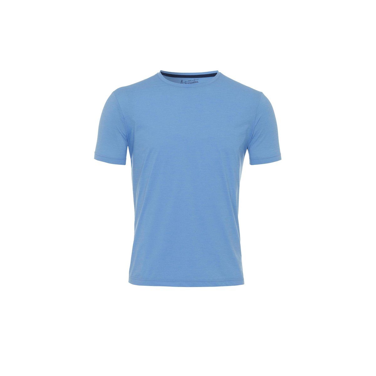 Hatico Rundhalsshirt blau regular (1-tlg)