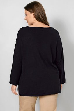 Sara Lindholm Strickpullover Pullover oversized V-Ausschnitt Langarm