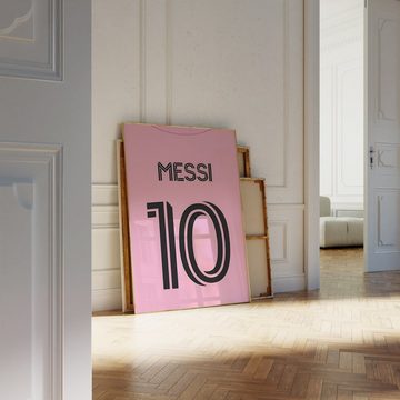 JUSTGOODMOOD Poster ® Lionel Messi 10 Inter Miami · Fußball Poster · ohne Rahmen
