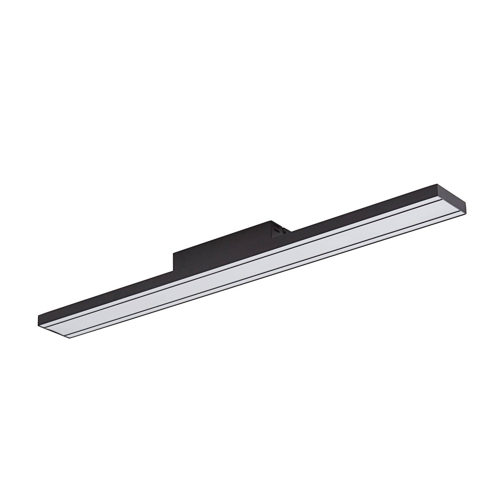 Lucande Deckenleuchten Leicy, LED, Metall, Schwarz Farbwechsel RGB + weiß IP20 mit Fernbedienung, 1 x 19 W LED + 4 W RGB, Farbwechsel RGB + weiß