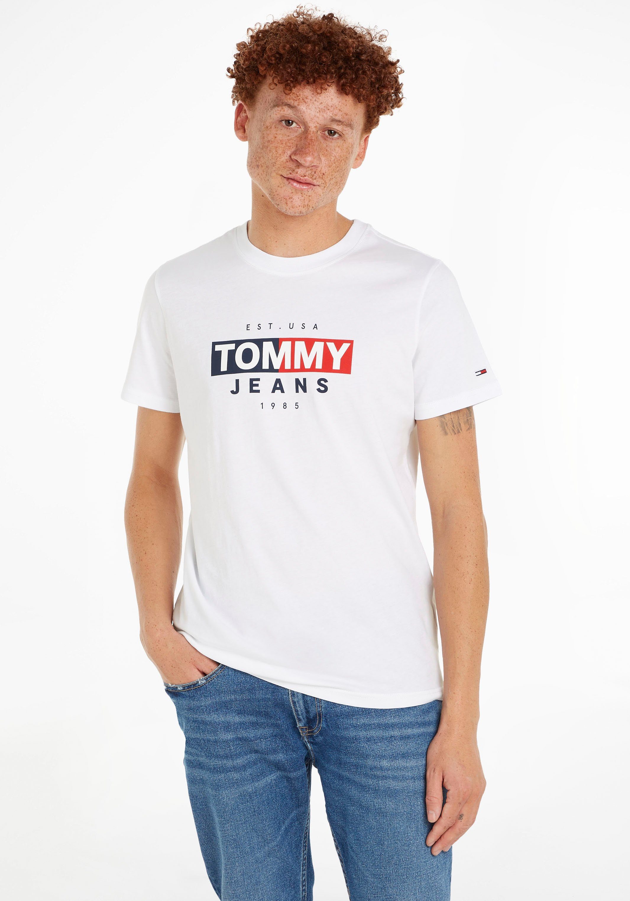 Tommy Jeans T-Shirt TJM ENTRY FLAG TEE White