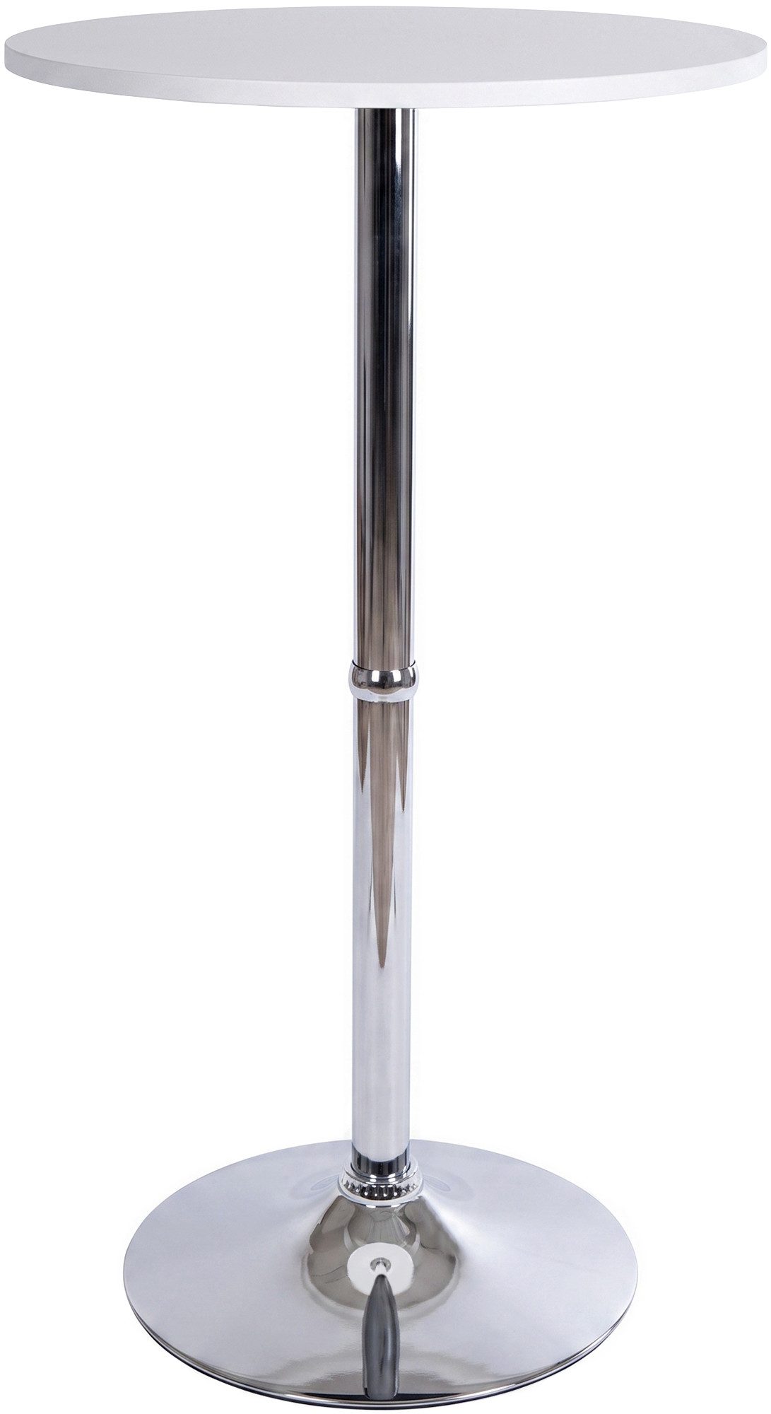 CLP Bartisch Stehtisch Rund (1er), mit Holz-Tischplatte & Metall-Gestell