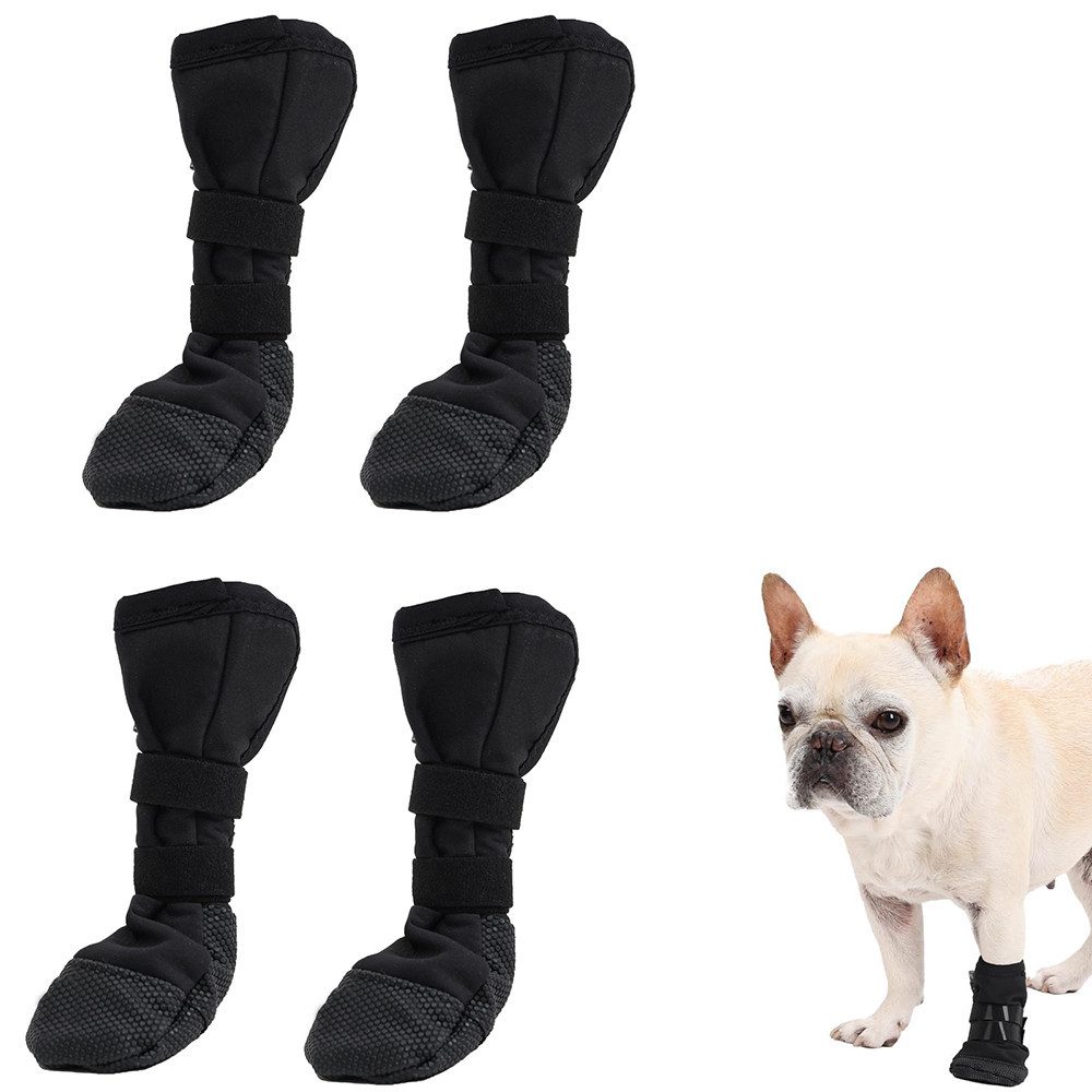 Ledander Pfotenschutz Hundeschuhe wasserdicht,Atmungsaktive Hundeschuhe für verletzte Pfoten, (4-tlg), Große Schuhe Große Hunde Innen und Draußen,für Pet Verletzung Recover