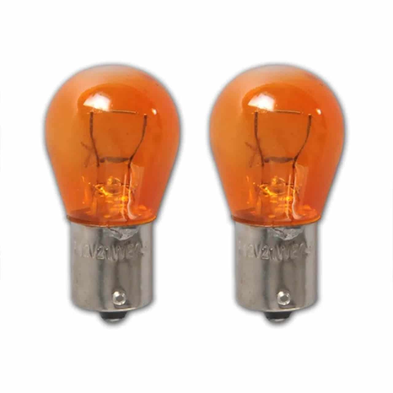 Anhänger-Rückleuchte orange Schlusslicht BAU15s, 12 W Kfz-Ersatzlampe - 21 Autolampe / Bremslicht V ProPlus /