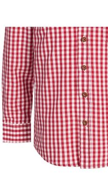Nübler Trachtenhemd Kindertrachtenhemd Langarm Horas in Rot von Nübler