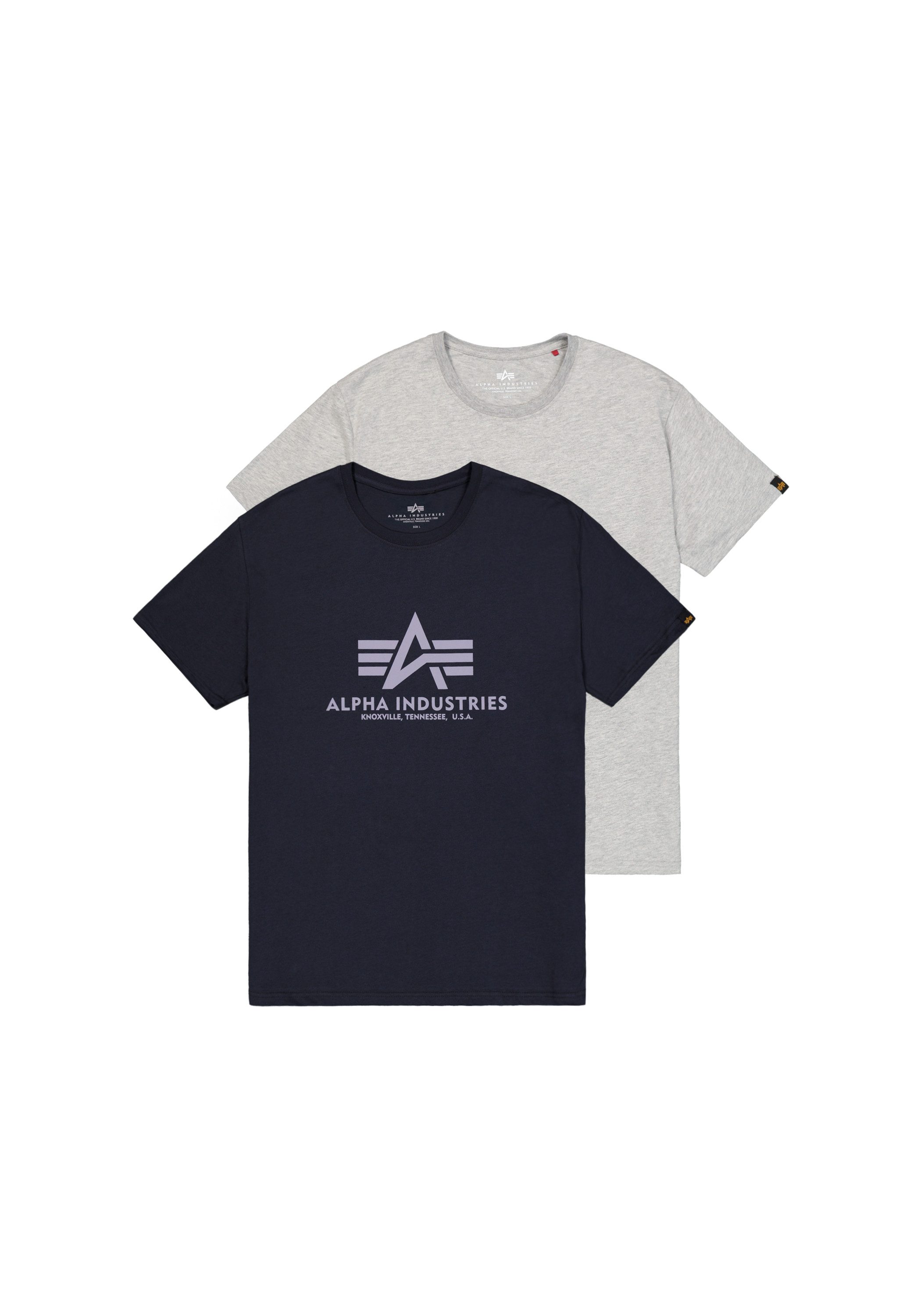 Rundhalsshirt Basic T 2 Pack